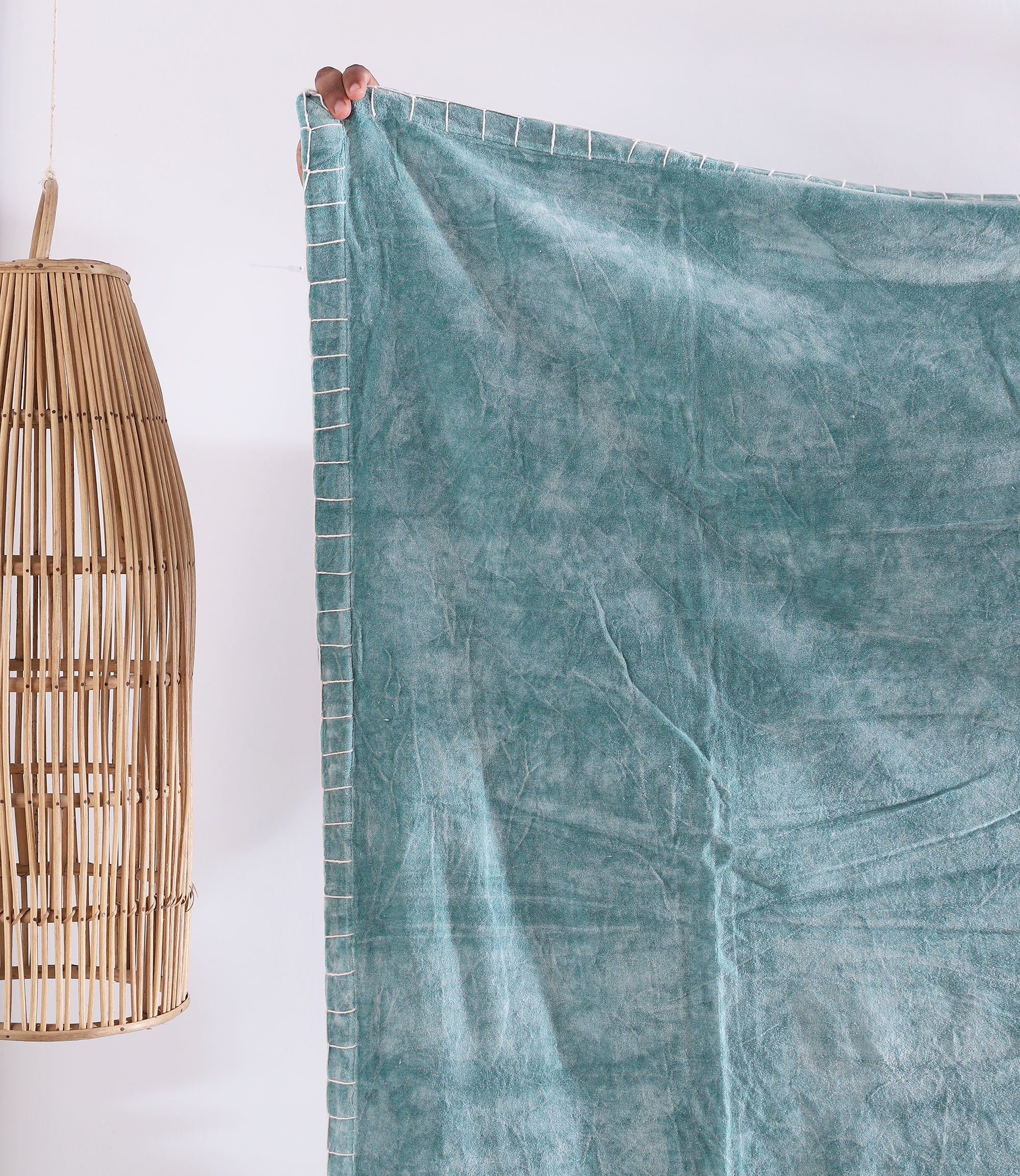 Luxury Rustic Cotton Velvet Throw Rug Blanket Quilt | Large Picnic Throw Rug | Gift Valentines Mothers Day Easter | Boho Throw | Home Décor