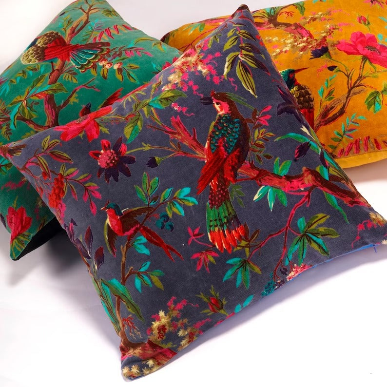 Mexican Painter Pillow Case, Frida Floral Decorative Cushion, Mexican Painter Art Garden Country Mexico Muertes Cushion Cover