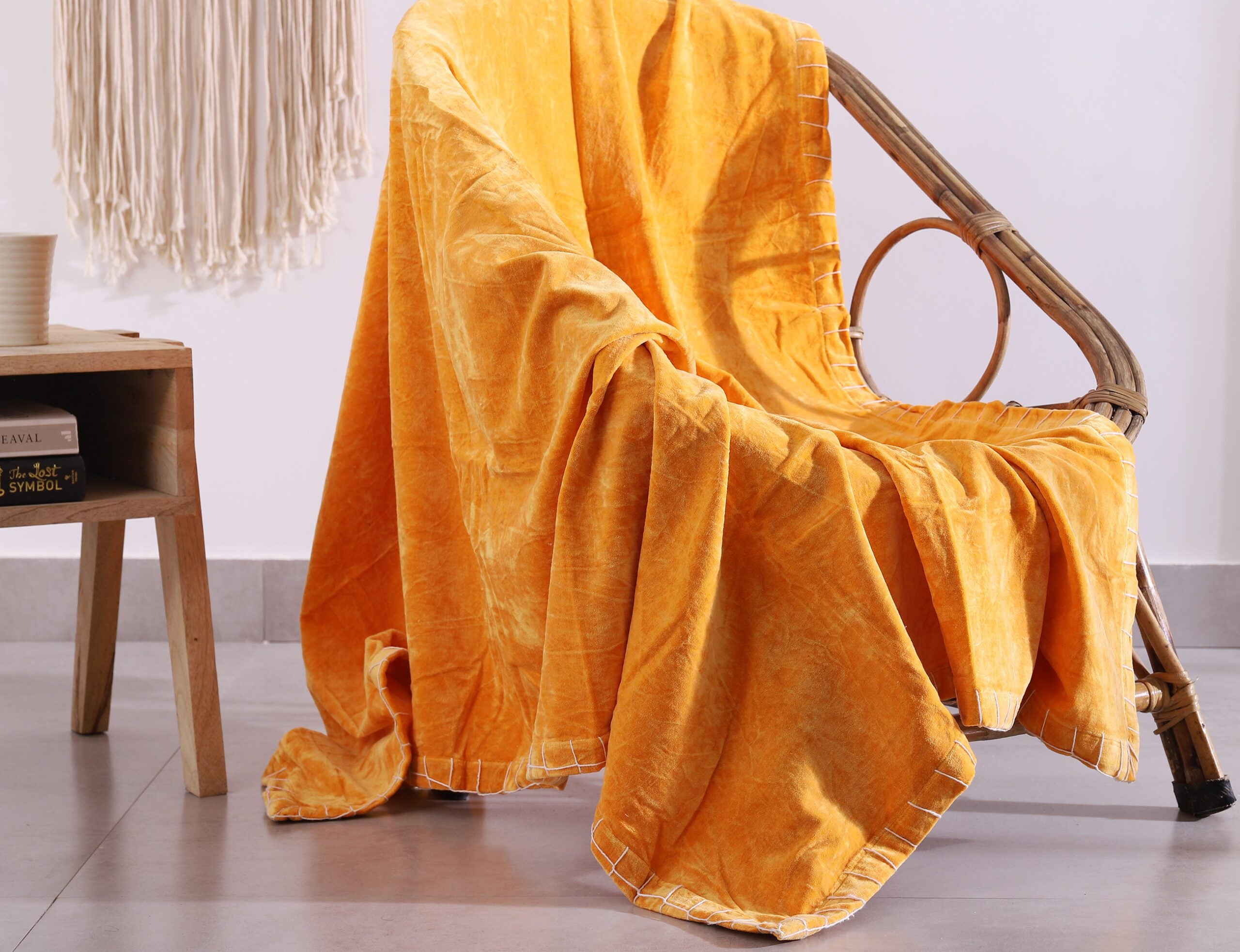 Luxury Rustic Cotton Velvet Throw Rug Blanket Quilt | Large Picnic Throw Rug | Gift Valentines Mothers Day Easter | Boho Throw | Home Décor