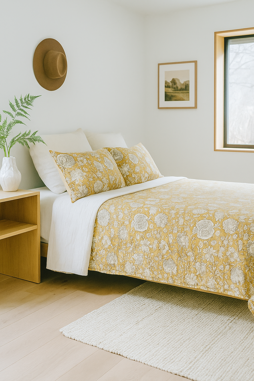 Craftluxe Boho Bloom Quilt Set in 210x250cm Size