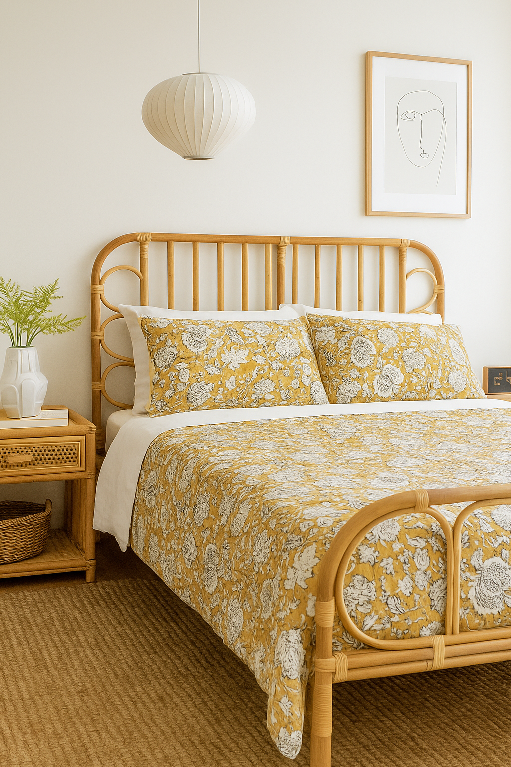Bohemian Bloom Luxury Quilt Set for Queen and King Beds