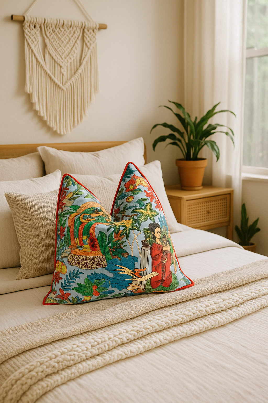 Ritmo de Mexico colorful cotton cushion cover for sofa or bed