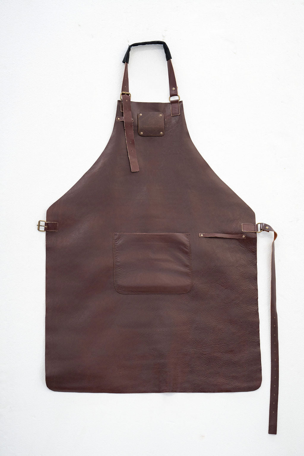 Durable handmade leather apron for craftsmen makers and artisans