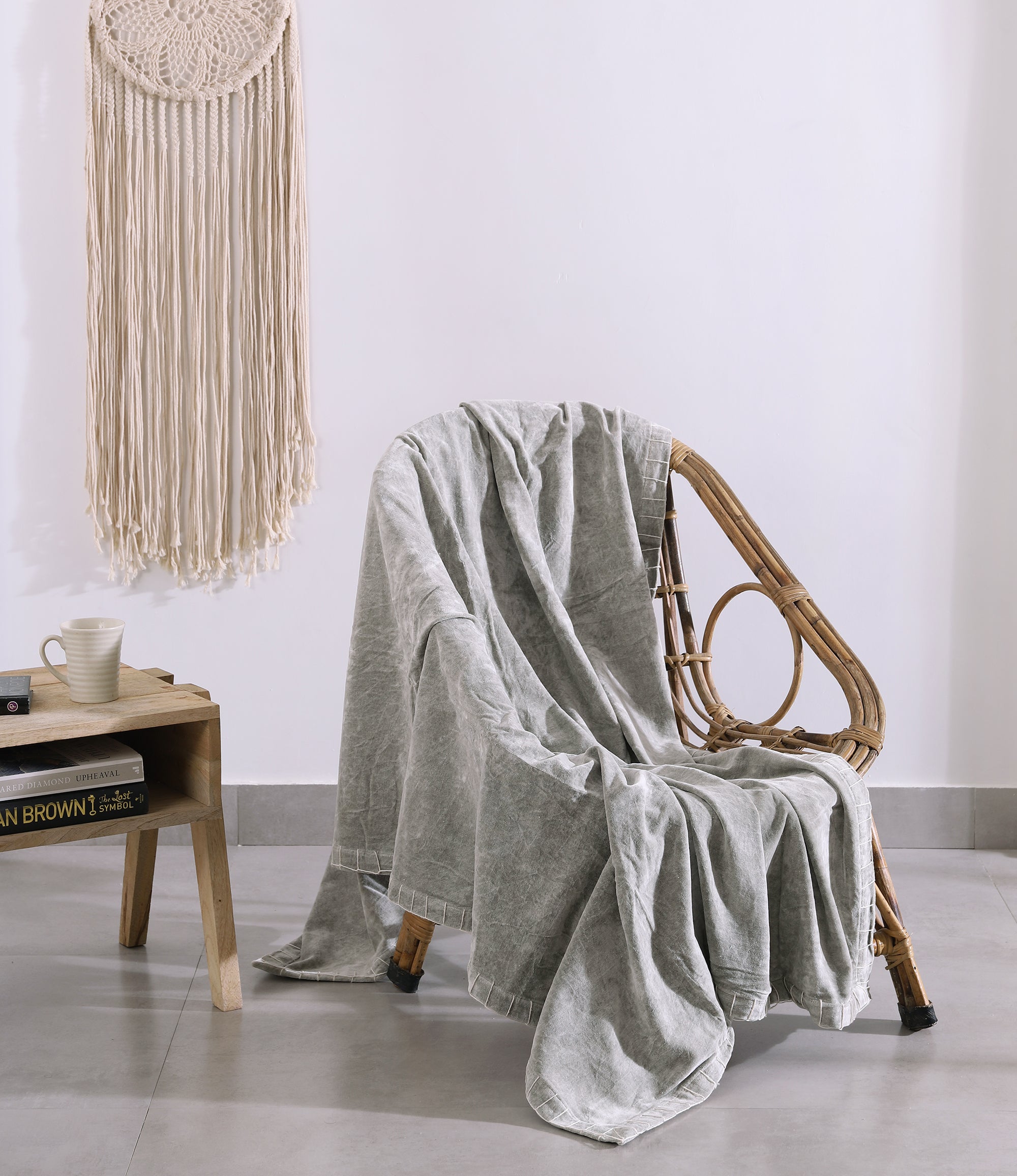 Luxury Rustic Cotton Velvet Throw Rug Blanket Quilt | Large Picnic Throw Rug | Gift Valentines Mothers Day Easter | Boho Throw | Home Décor
