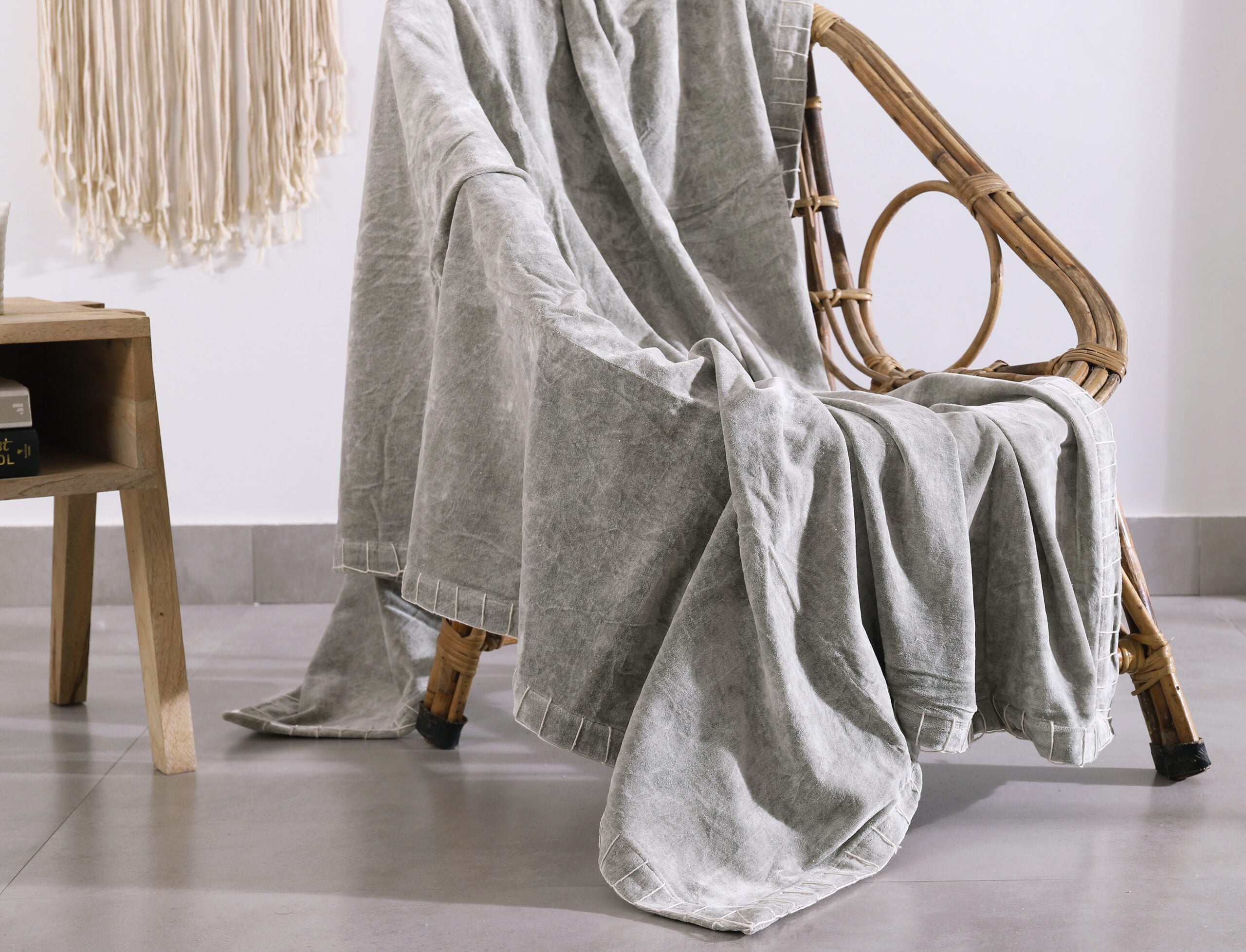 Luxury Rustic Cotton Velvet Throw Rug Blanket Quilt | Large Picnic Throw Rug | Gift Valentines Mothers Day Easter | Boho Throw | Home Décor