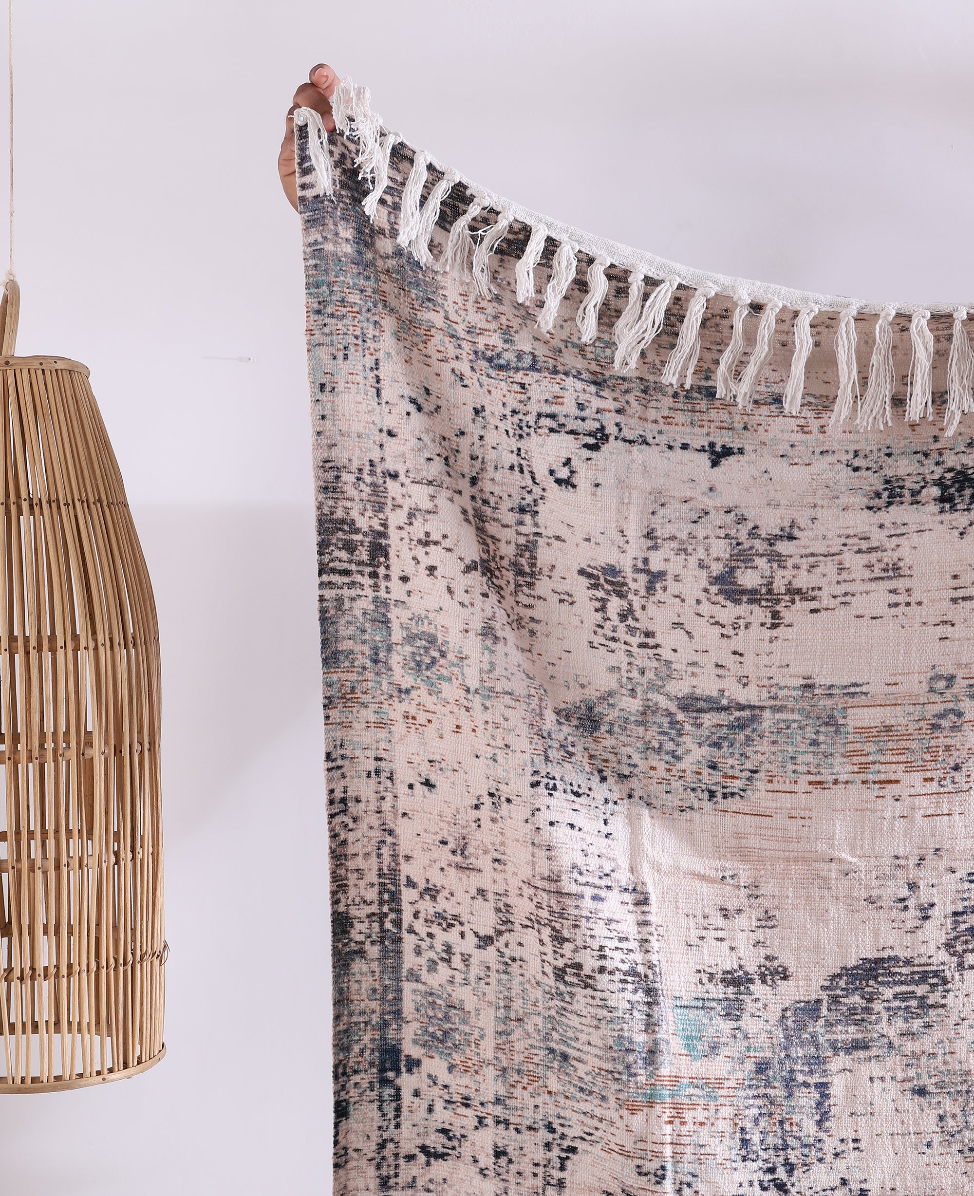 Luxury Rustic Cotton Wool Throw Rug Blanket Quilt | Large Picnic Throw Rug | Gift Valentines Mothers Day Easter | Boho Throw | Home Décor