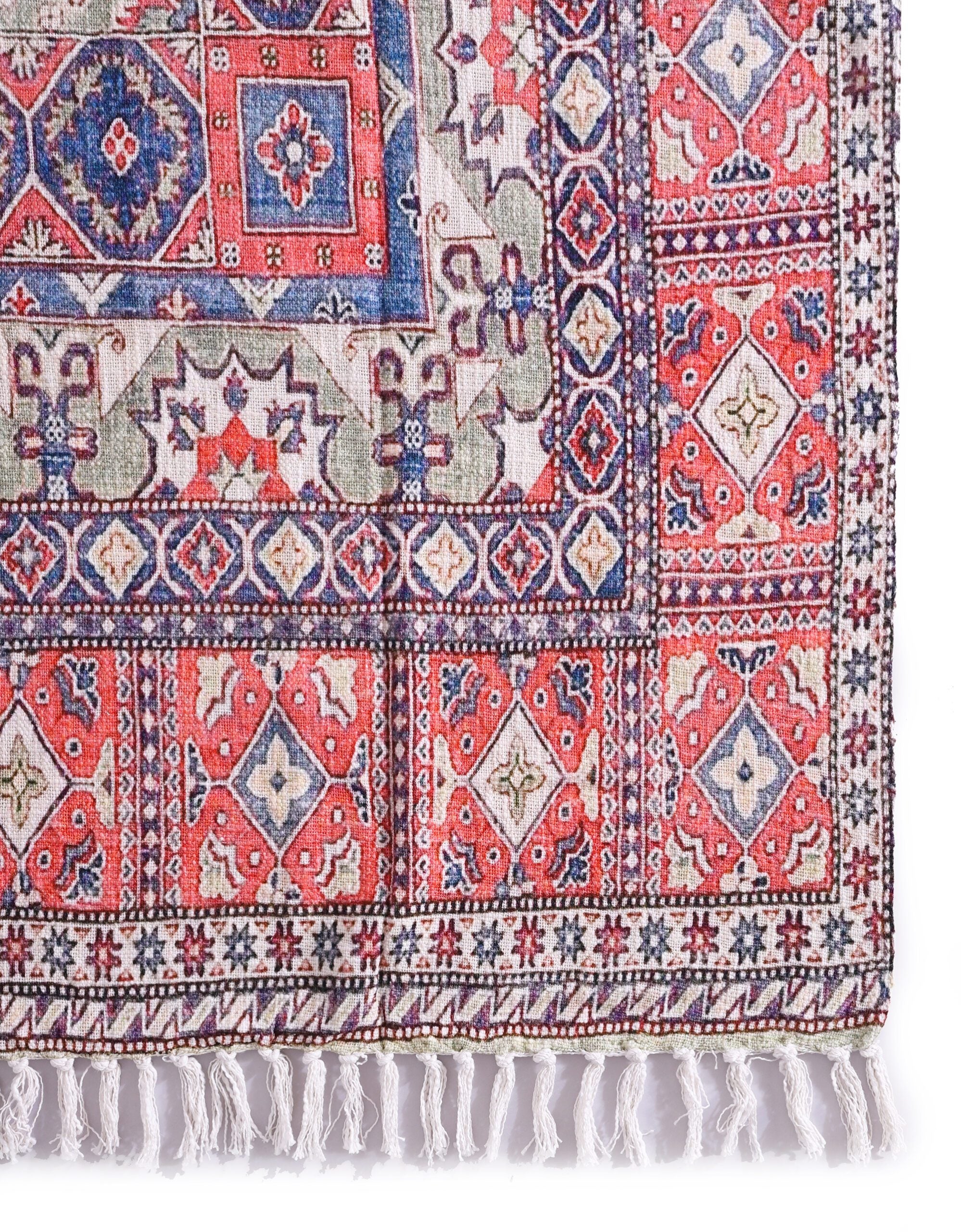 Luxury Rustic Cotton Wool Throw Rug Blanket Quilt | Large Picnic Throw Rug | Gift Valentines Mothers Day Easter | Boho Throw | Home Décor