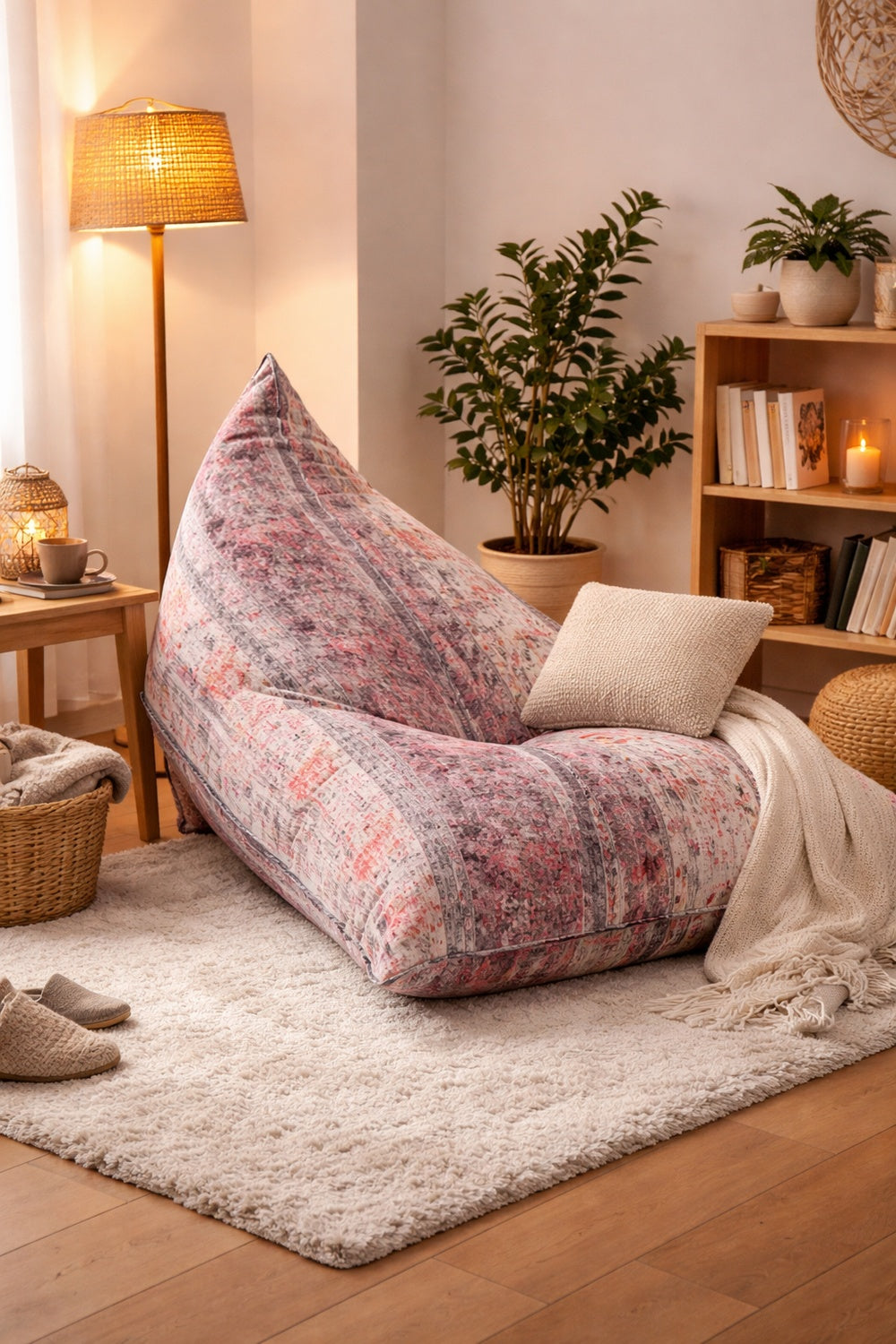 Moroccan Boho Bliss - Handmade Bean Bag Cover