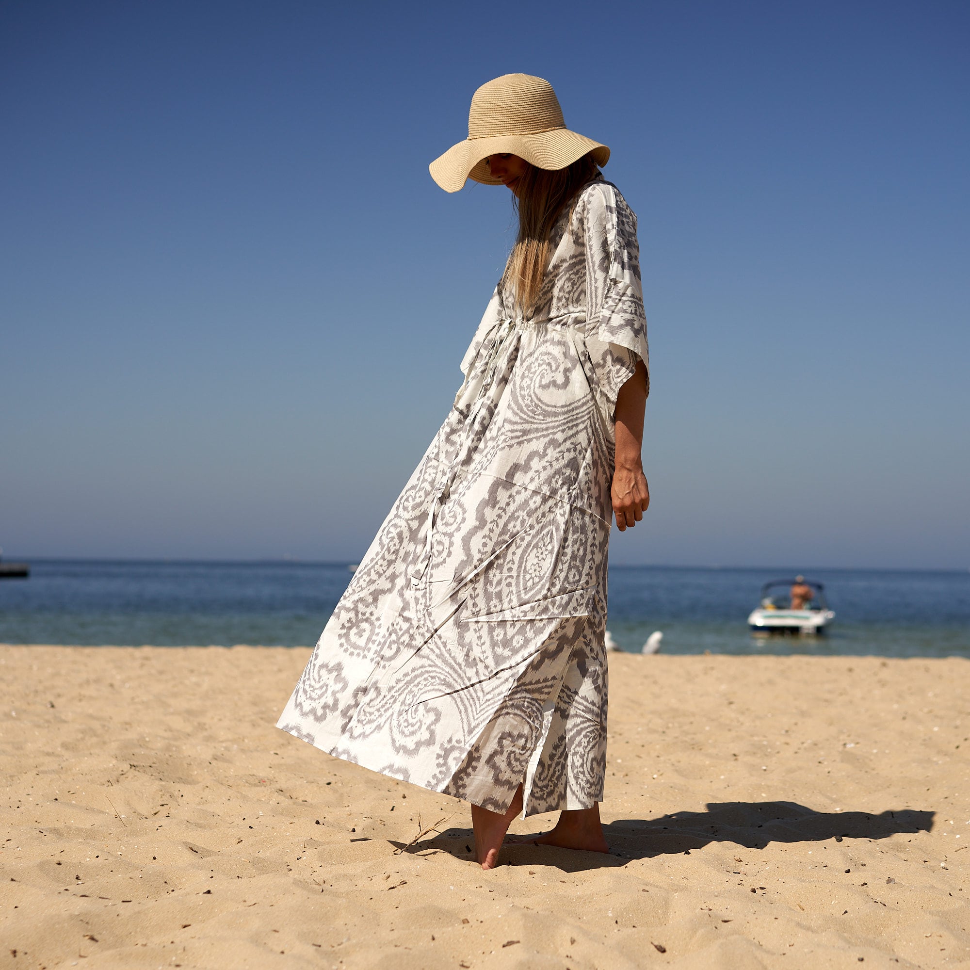 ‘Seaside Breeze’ 100% Cotton Kaftan