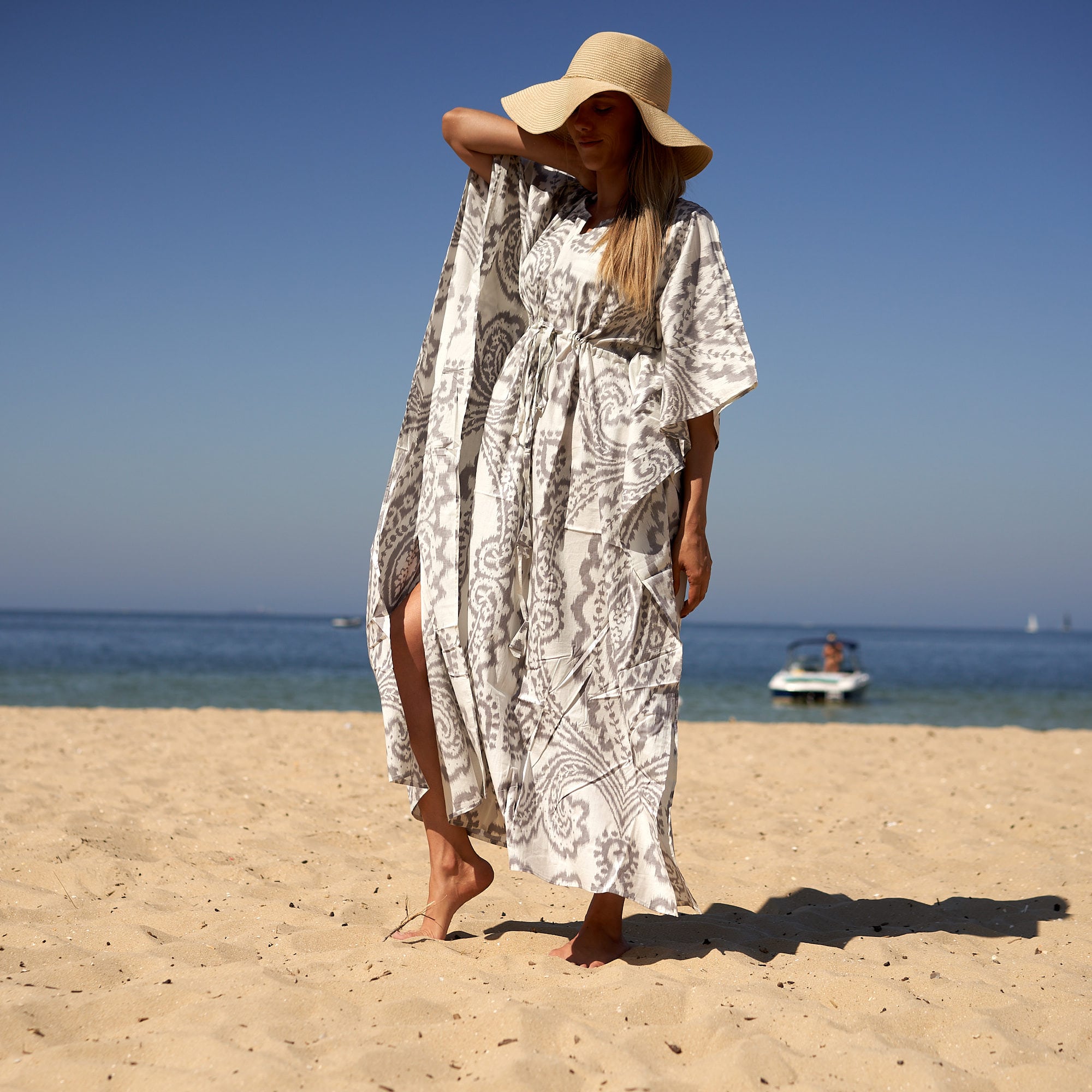‘Seaside Breeze’ 100% Cotton Kaftan