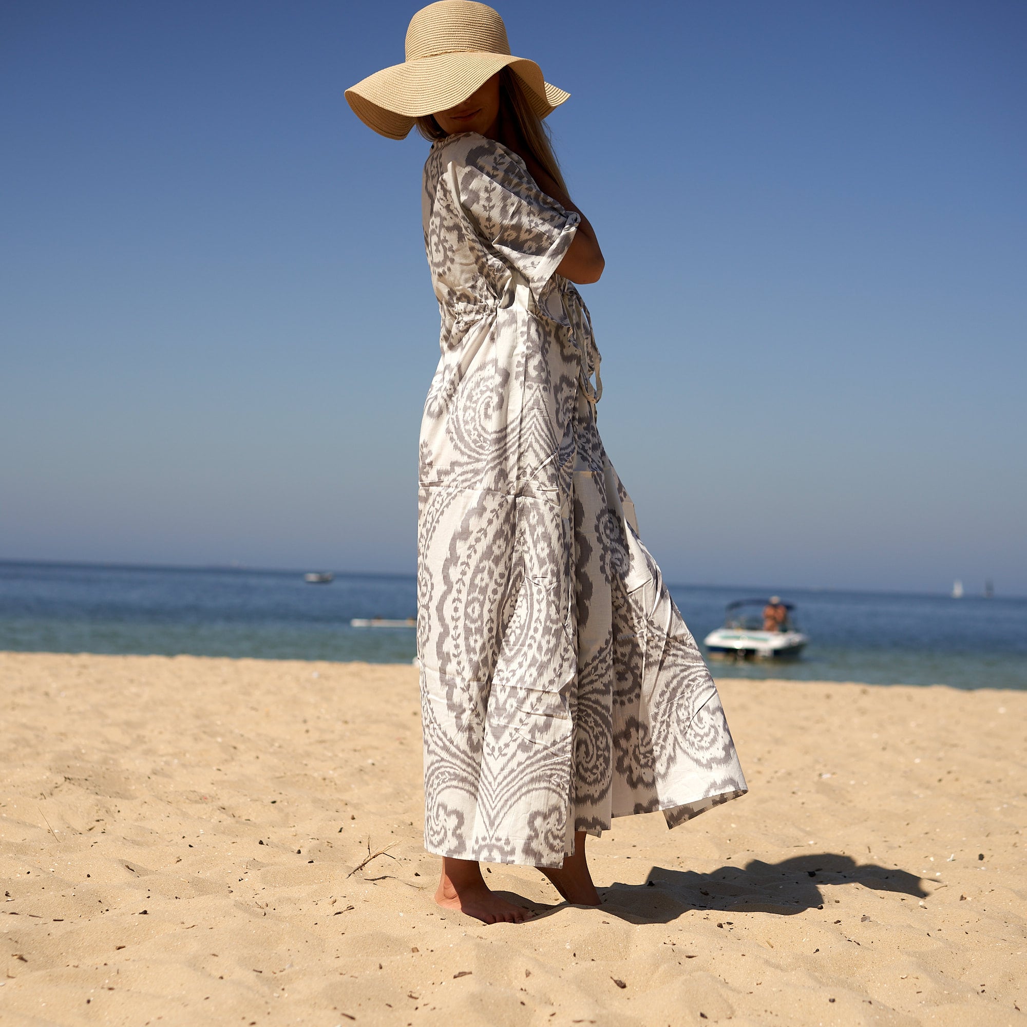 ‘Seaside Breeze’ 100% Cotton Kaftan