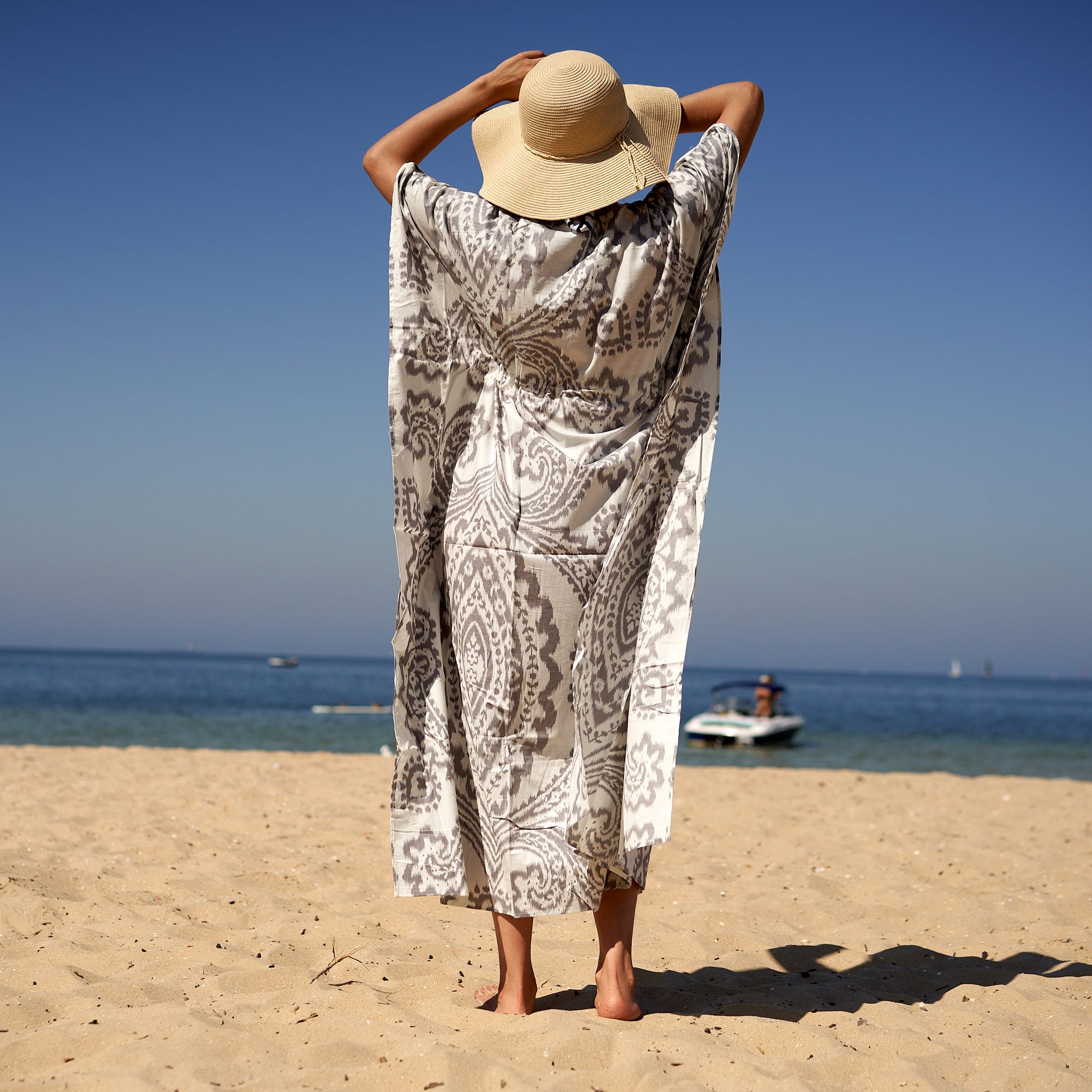 ‘Seaside Breeze’ 100% Cotton Kaftan