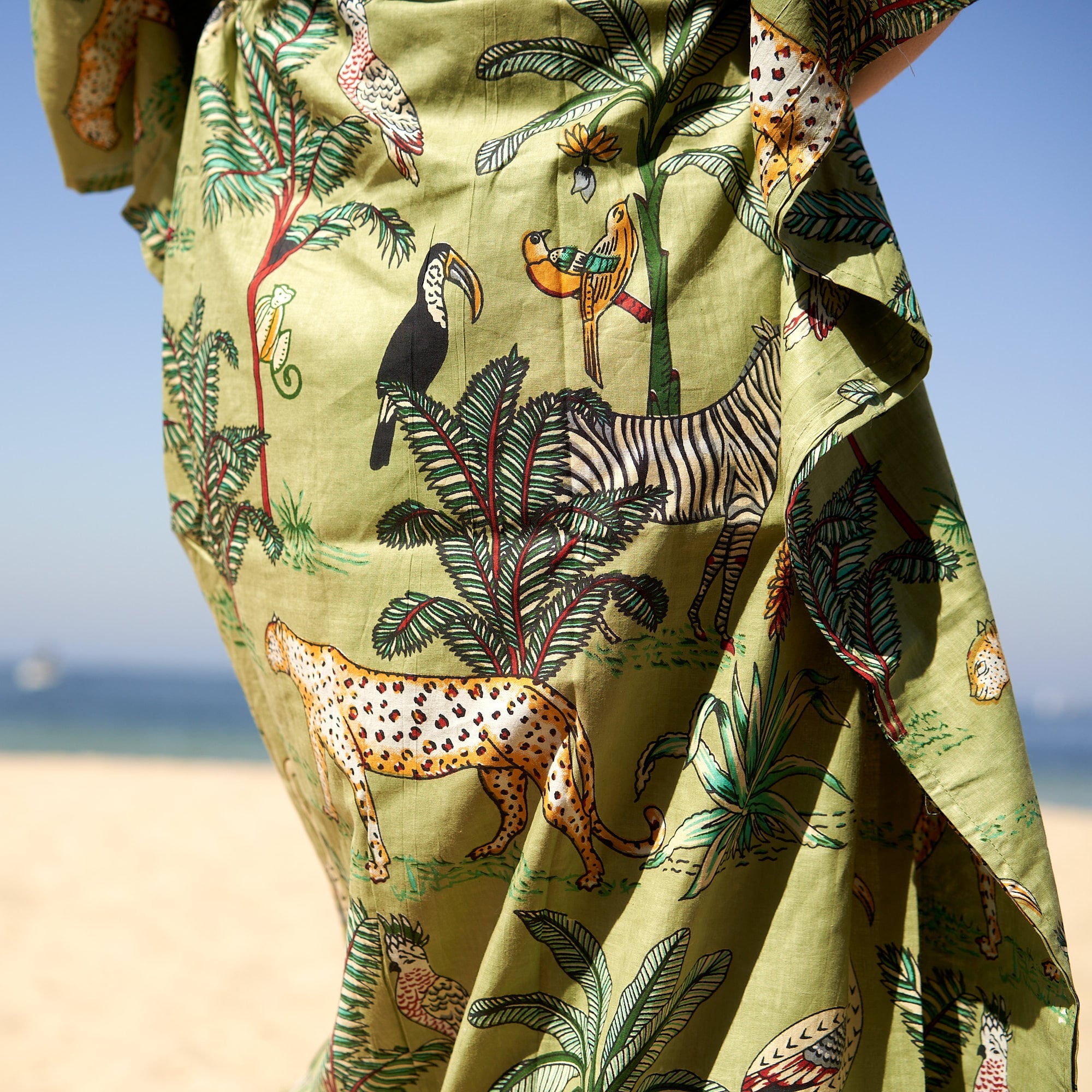 ‘Wild at Heart’ 100% Cotton Kaftan