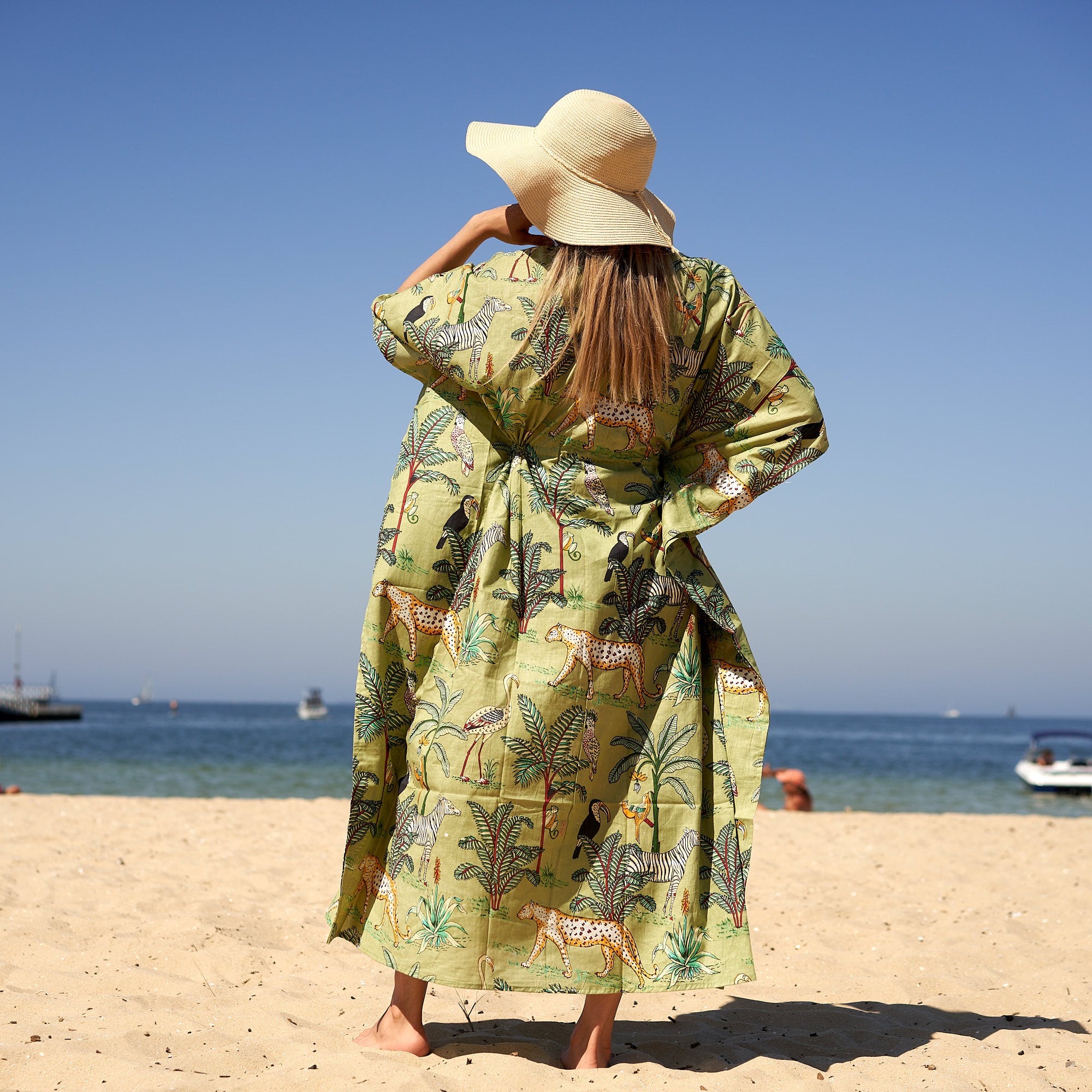 ‘Wild at Heart’ 100% Cotton Kaftan