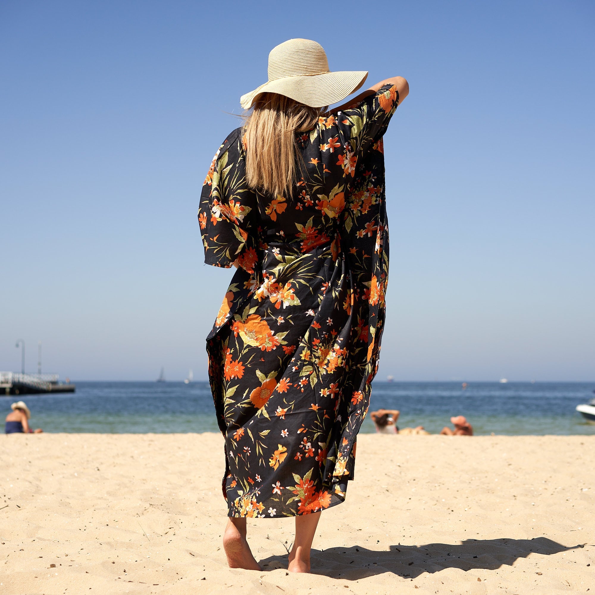 ‘Wildflower Wonders’ 100% Cotton Kaftan