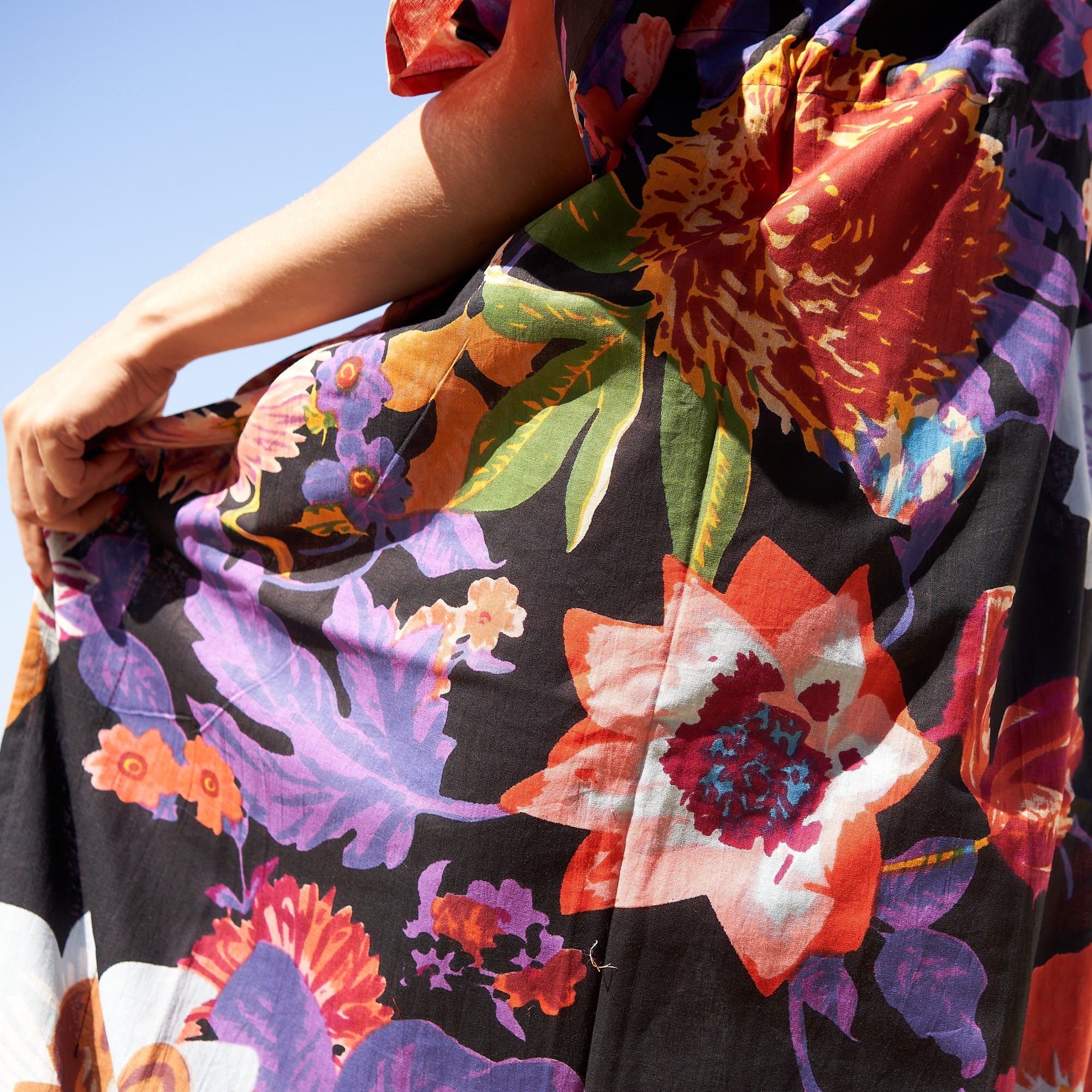‘Midnight Jungle’ 100% Cotton Kaftan