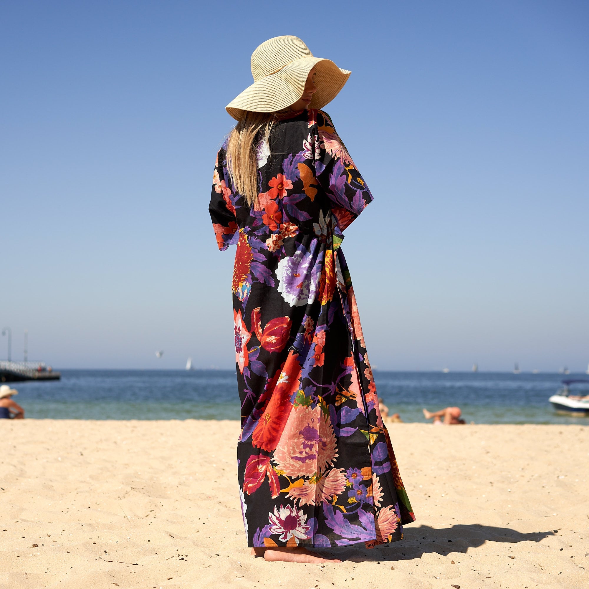 ‘Midnight Jungle’ 100% Cotton Kaftan