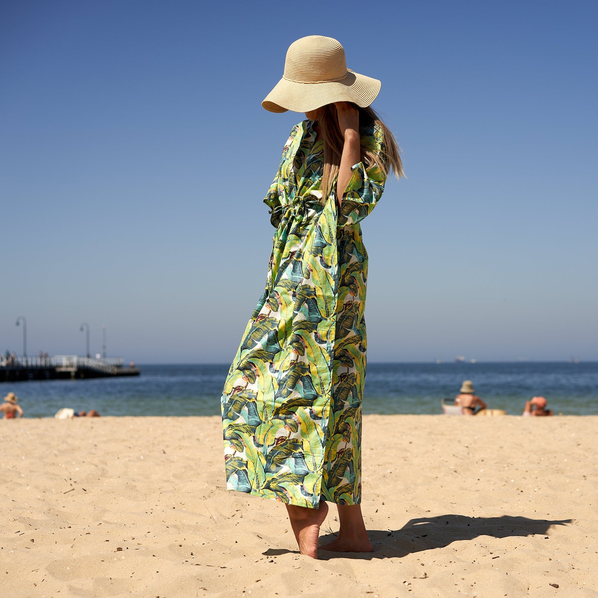 ‘Tropical Tapestry’ 100% Cotton Kaftan