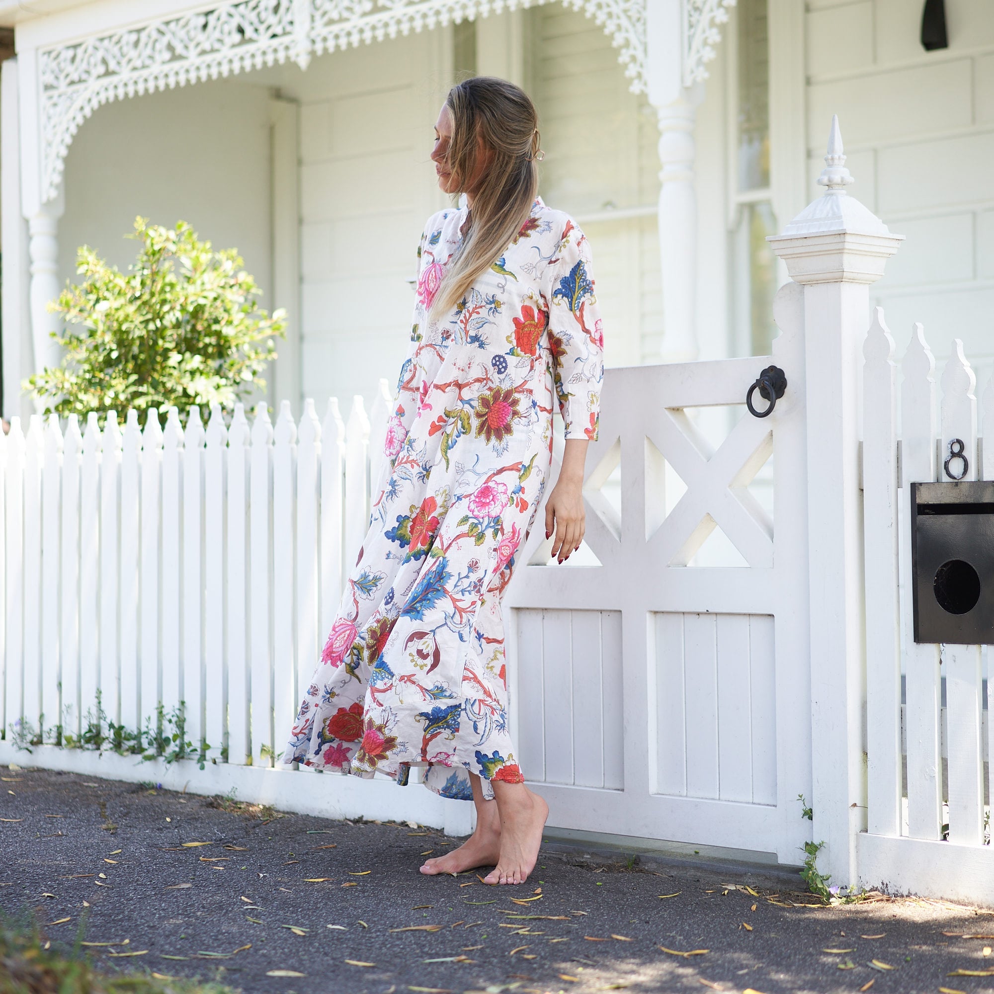 Set of 2 Umbrella ‘Coastal Charm’ 100% Cotton Maxi Dress