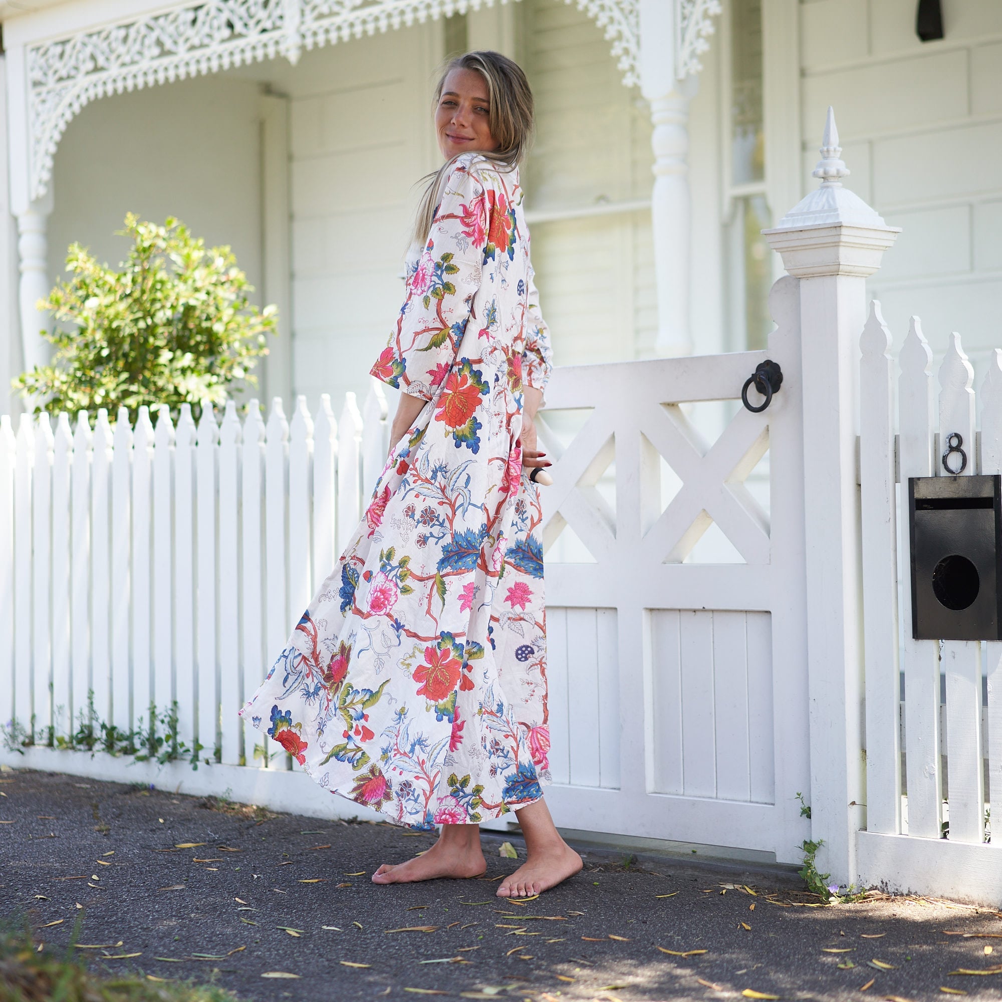 Set of 2 Umbrella ‘Coastal Charm’ 100% Cotton Maxi Dress