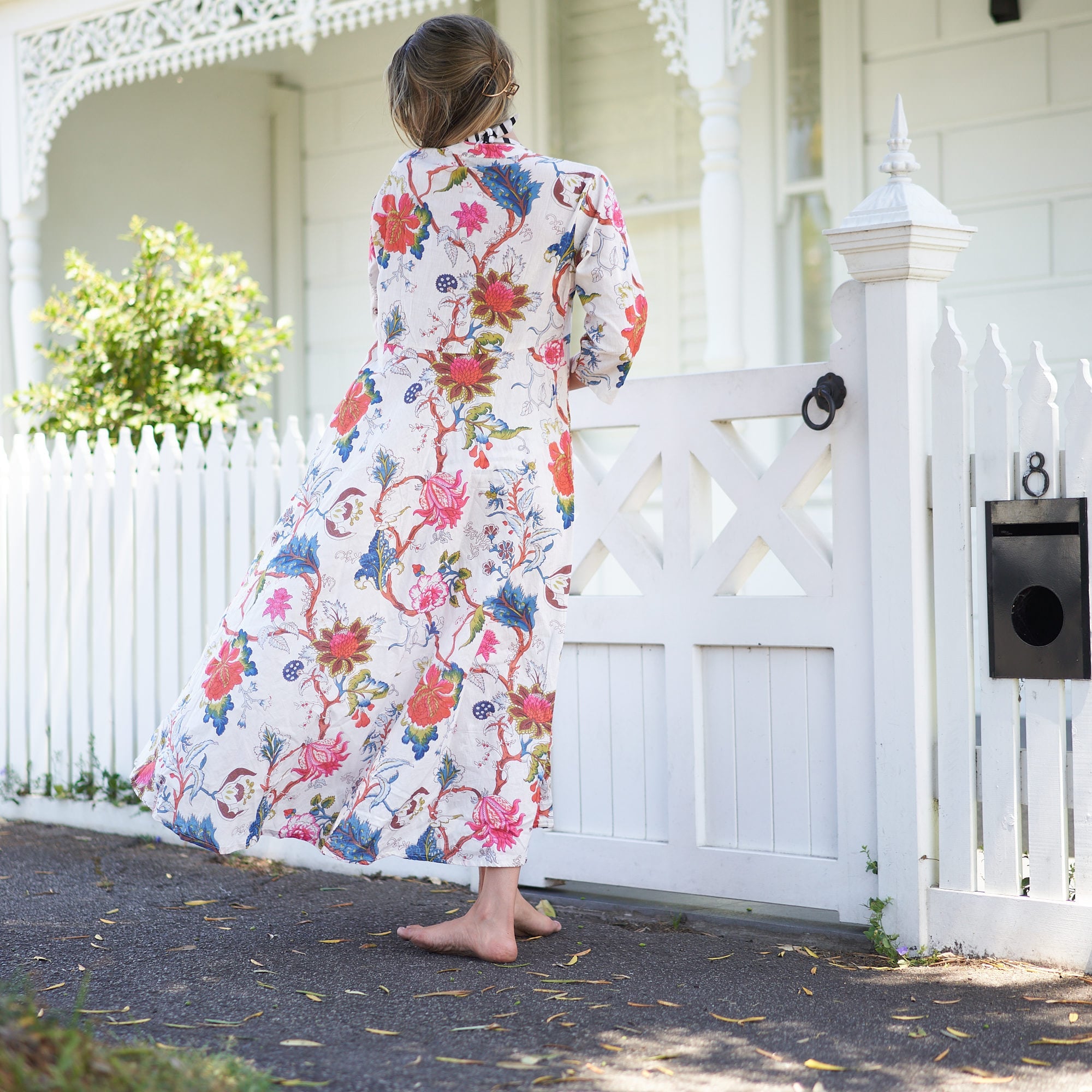 Set of 2 Umbrella ‘Coastal Charm’ 100% Cotton Maxi Dress