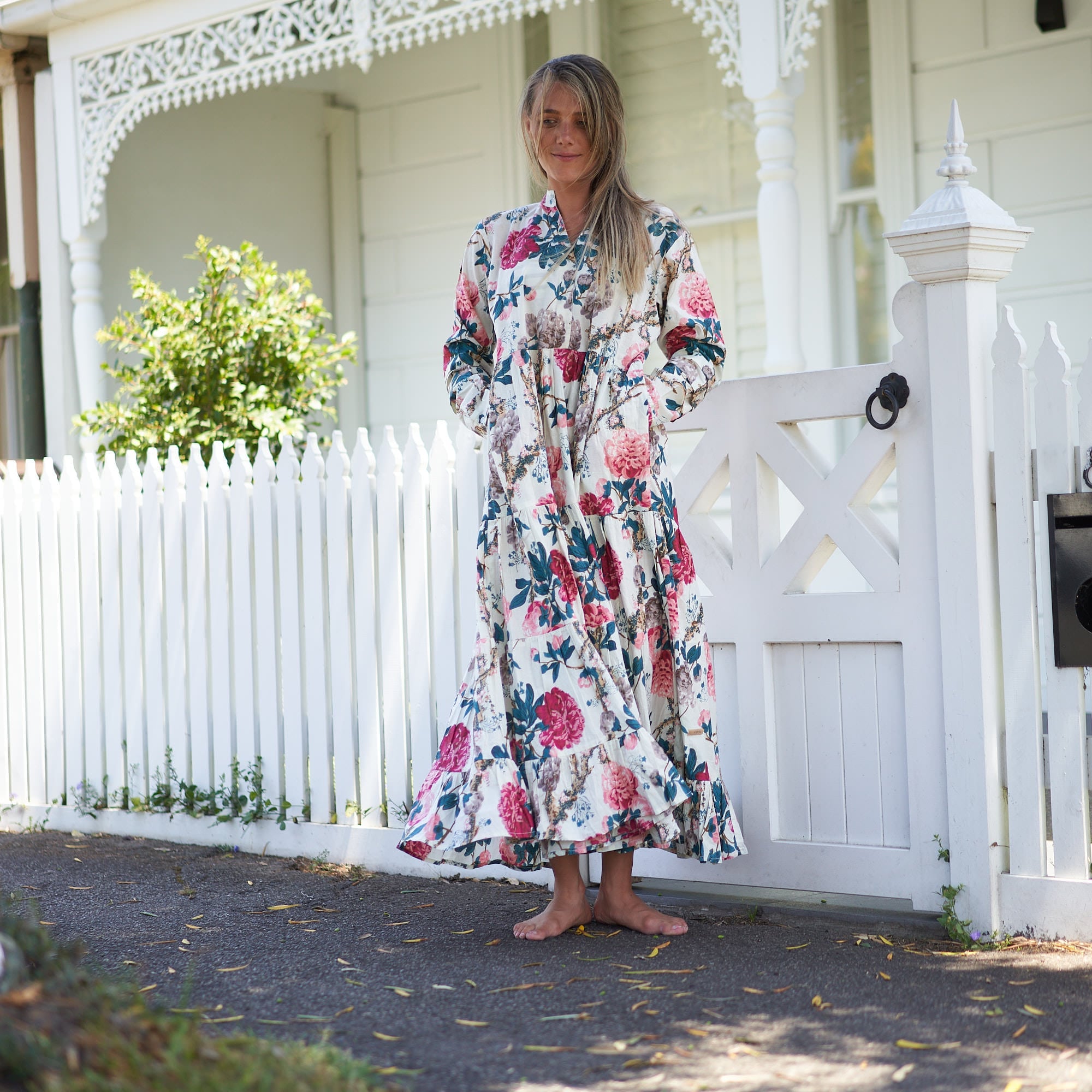 ‘Beach Resort Bliss’ 100% Cotton Maxi Dress