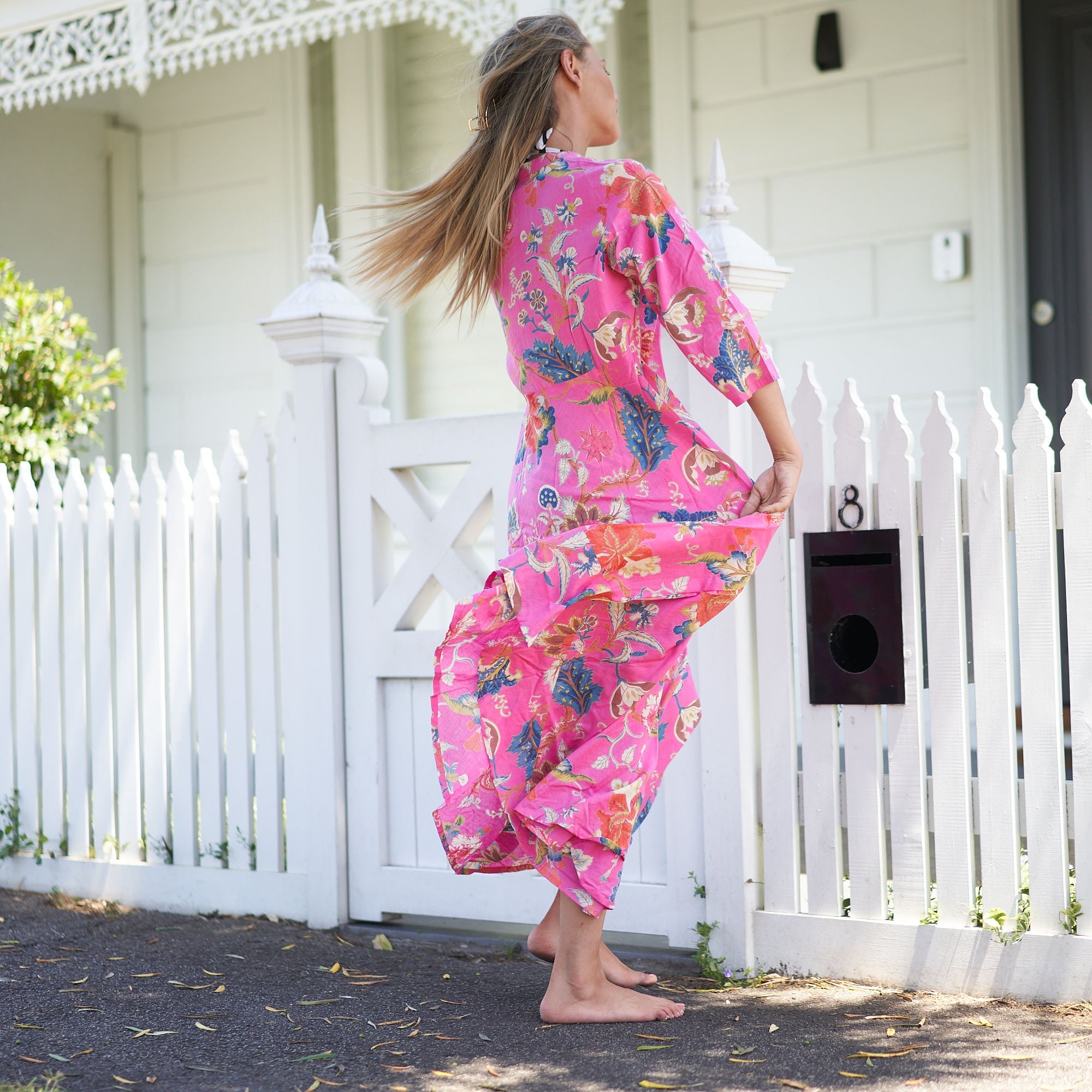 Set of 2 Umbrella ‘Beachside Beauty’ 100% Cotton Maxi Dress
