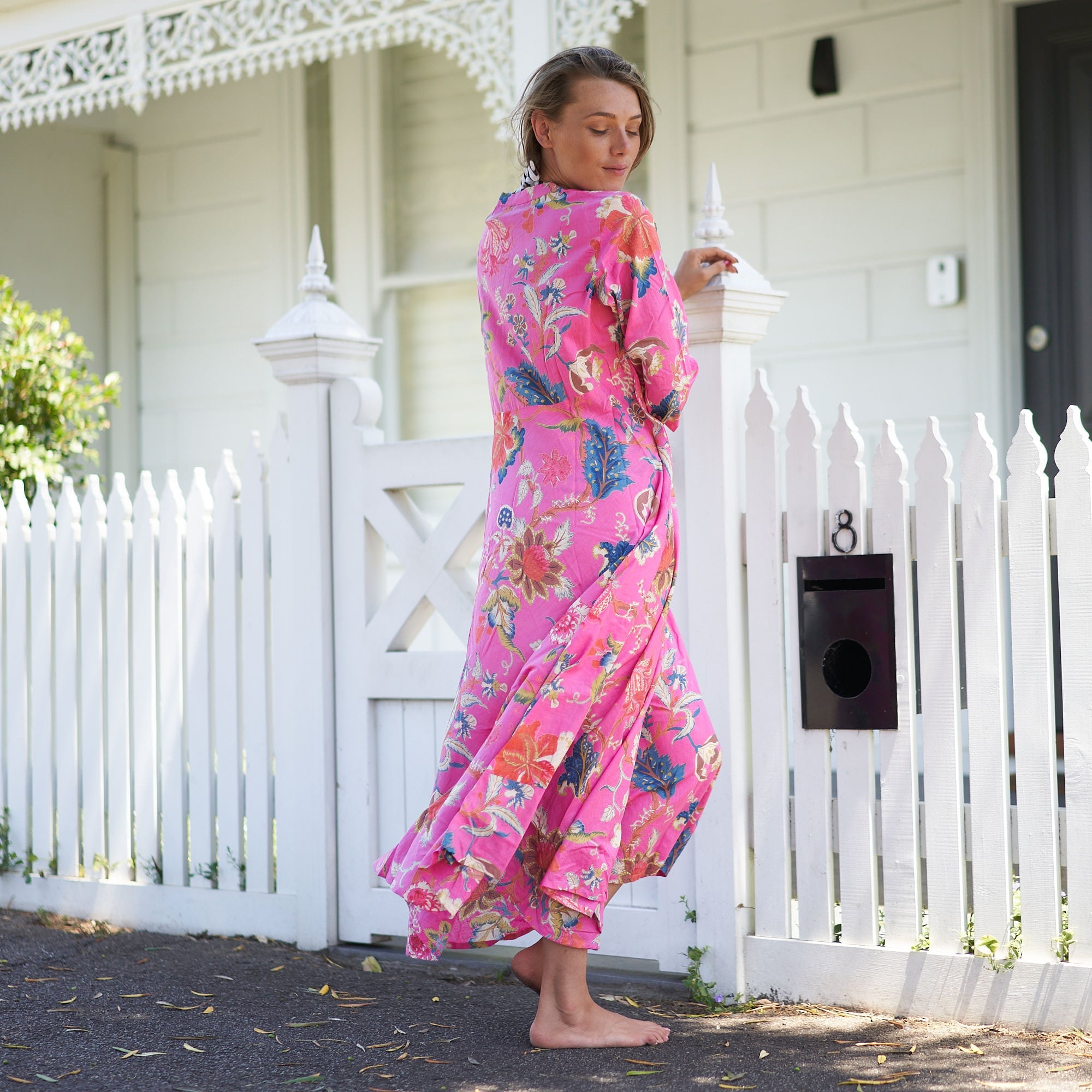 Set of 2 Umbrella ‘Beachside Beauty’ 100% Cotton Maxi Dress
