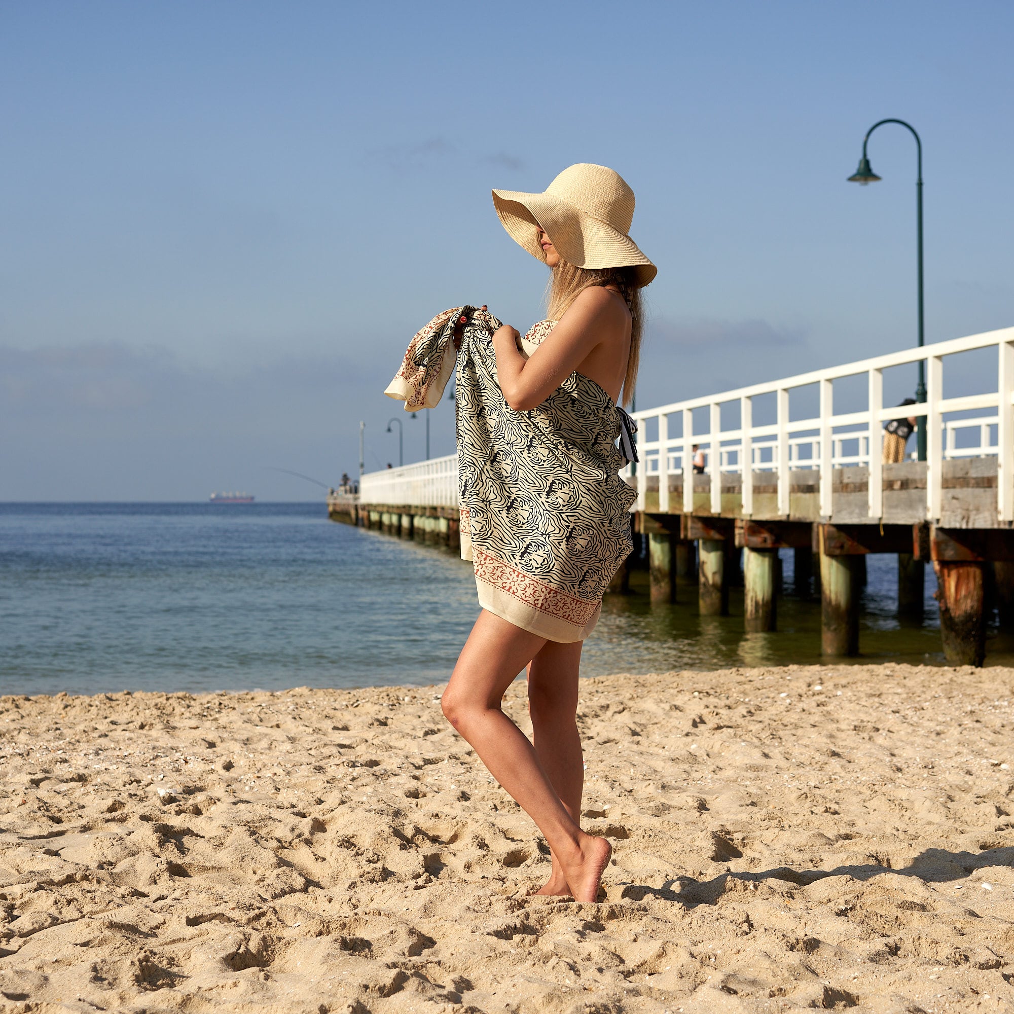 ‘Sun-Kissed Warmth’ 100% Cotton Sarong