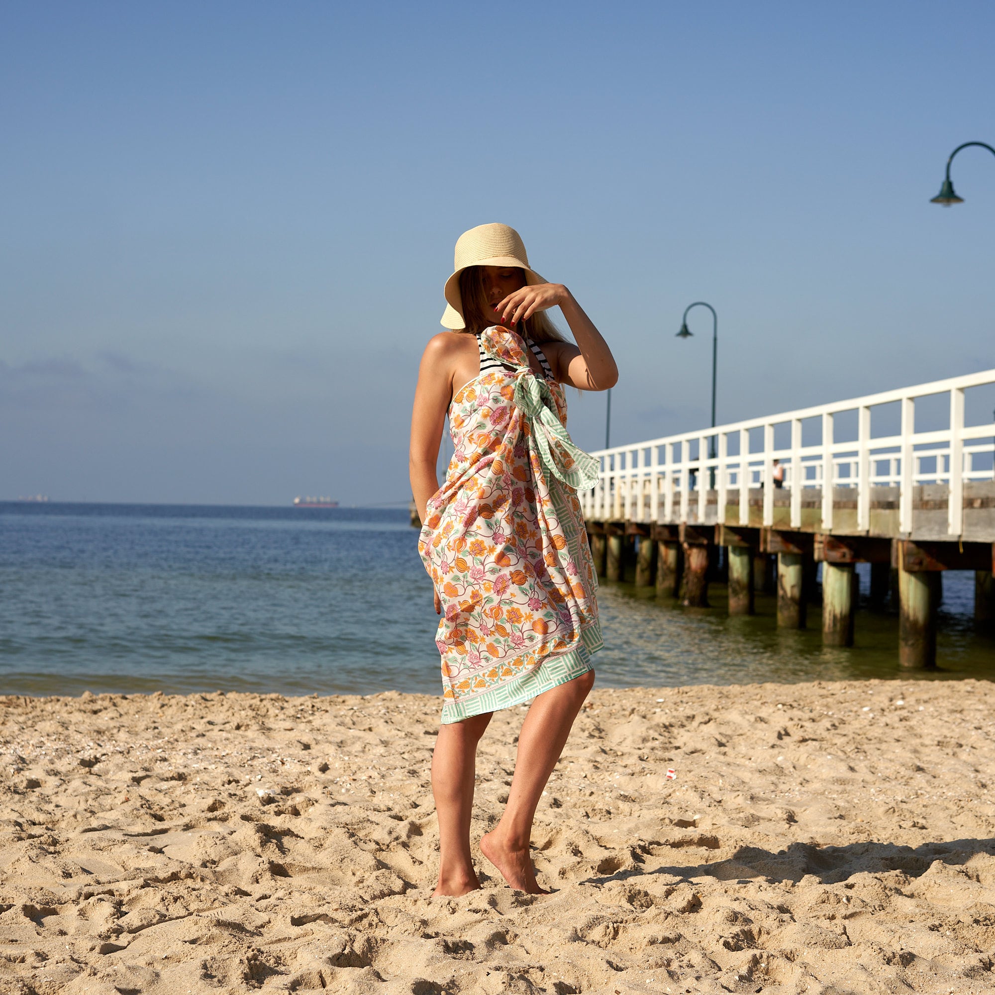‘Island Blossoms’ 100% Cotton Sarong