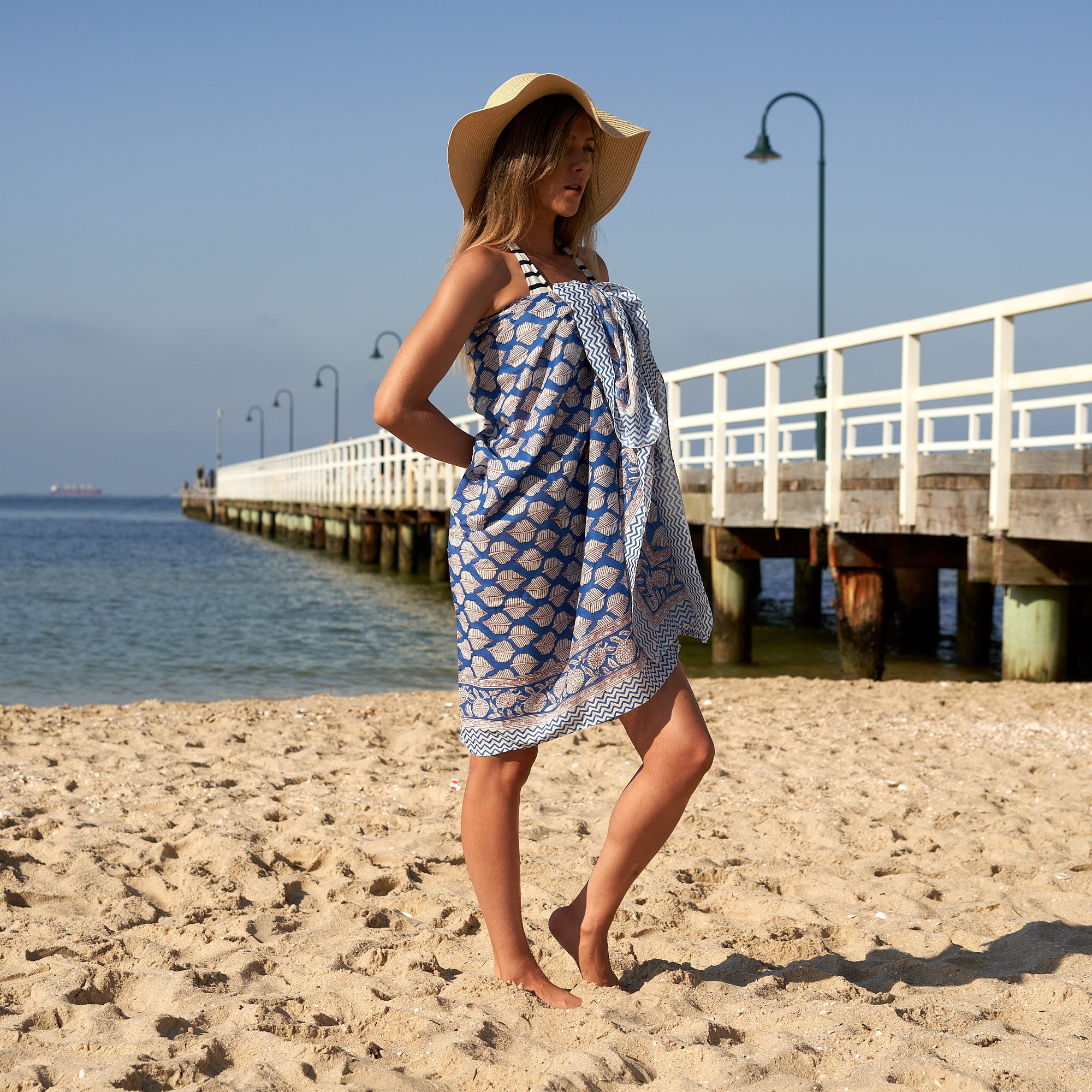 ‘Ocean Hues’ 100% Cotton Sarong