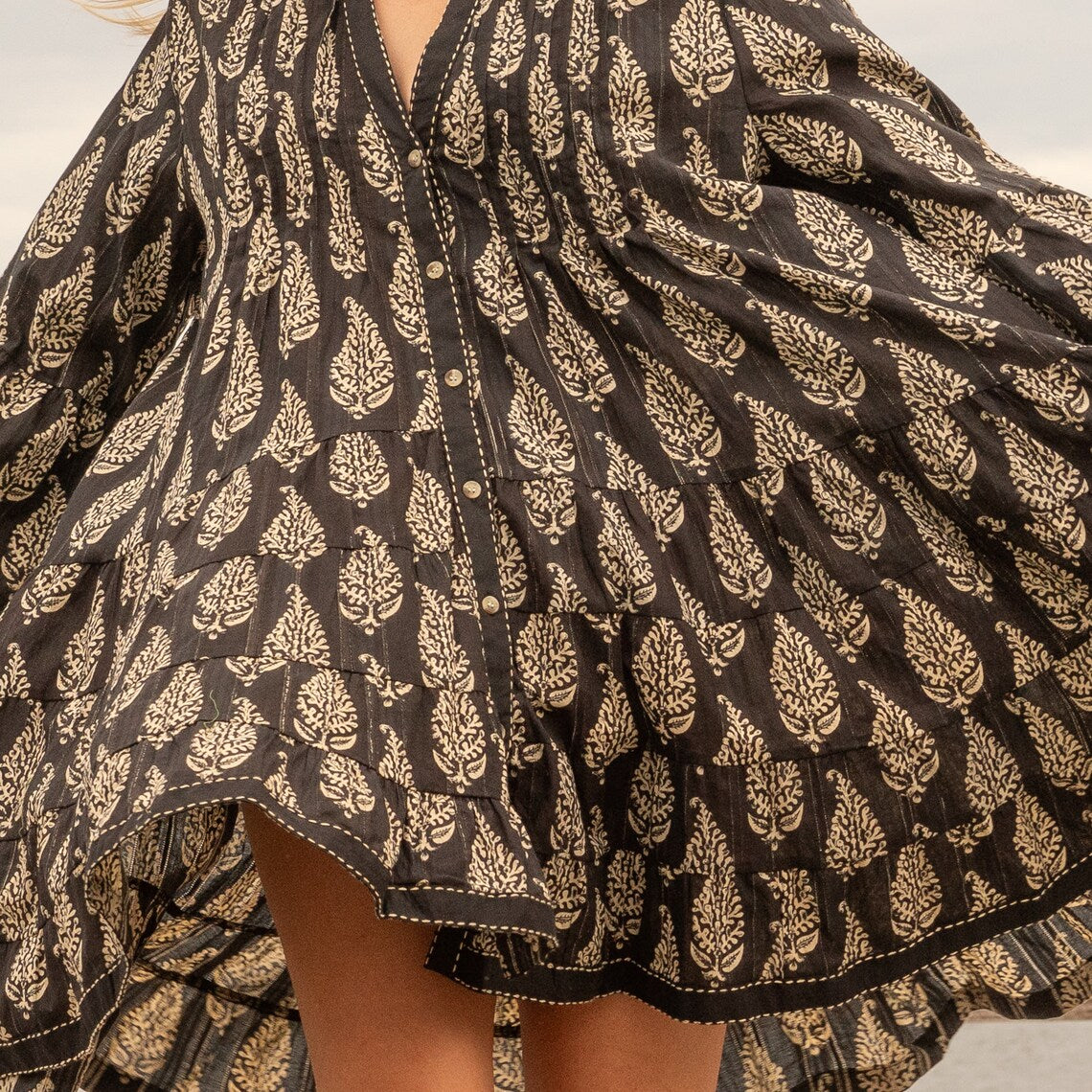 PARTY BONANZA WOMEN'S COTTON MIDI DRESS - ONE SIZE