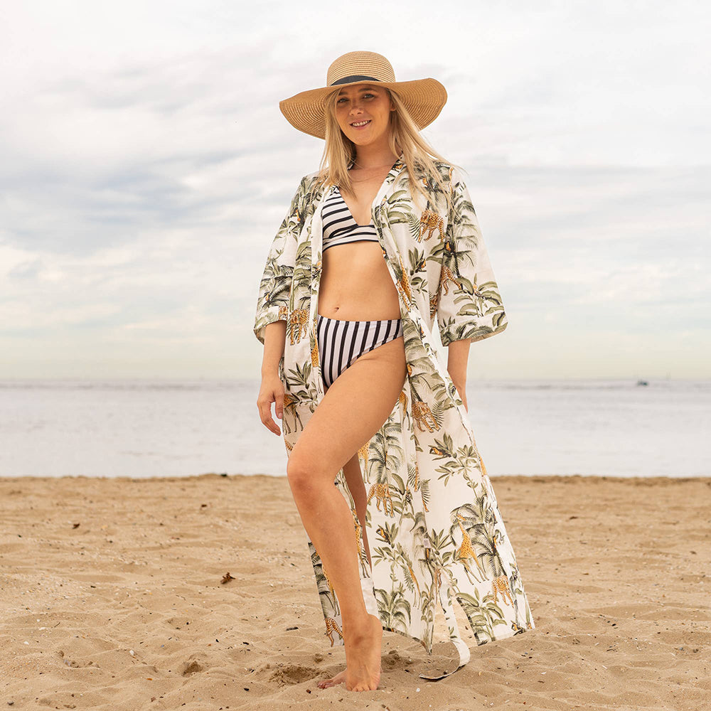 Aisha' Women's Cotton Kimono Robe