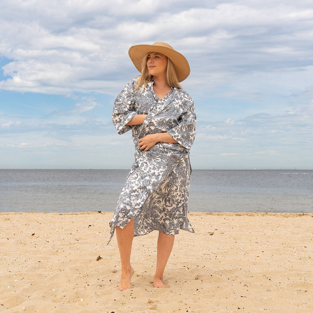 SHEENA' Women's Cotton Kimono Robe
