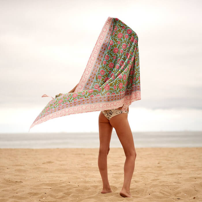 Cotton Sarong| Block Print Sarong Pareo| Cotton Boho Scarf| Neck Head Wrap|Beach Sarong| Gift for her|Mothers Day Valentines Birthday Summer CS06