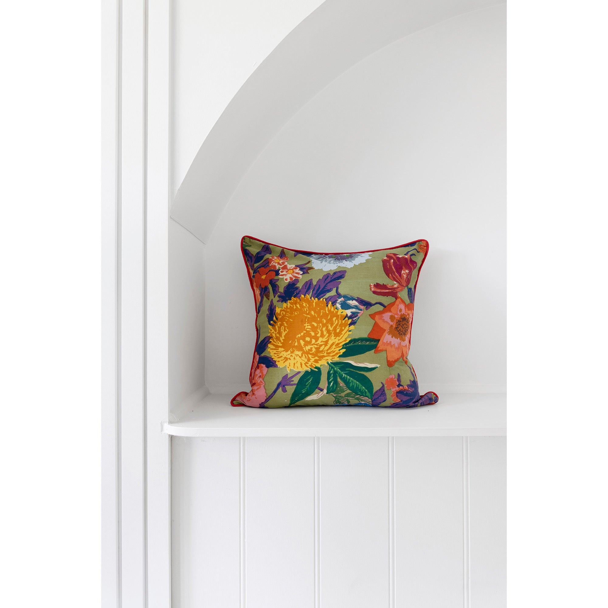 Mexican Painter Pillow Case, Frida Floral Decorative Cushion, Mexican Painter Art Garden Country Mexico Muertes Cushion Cover - Anthro Green