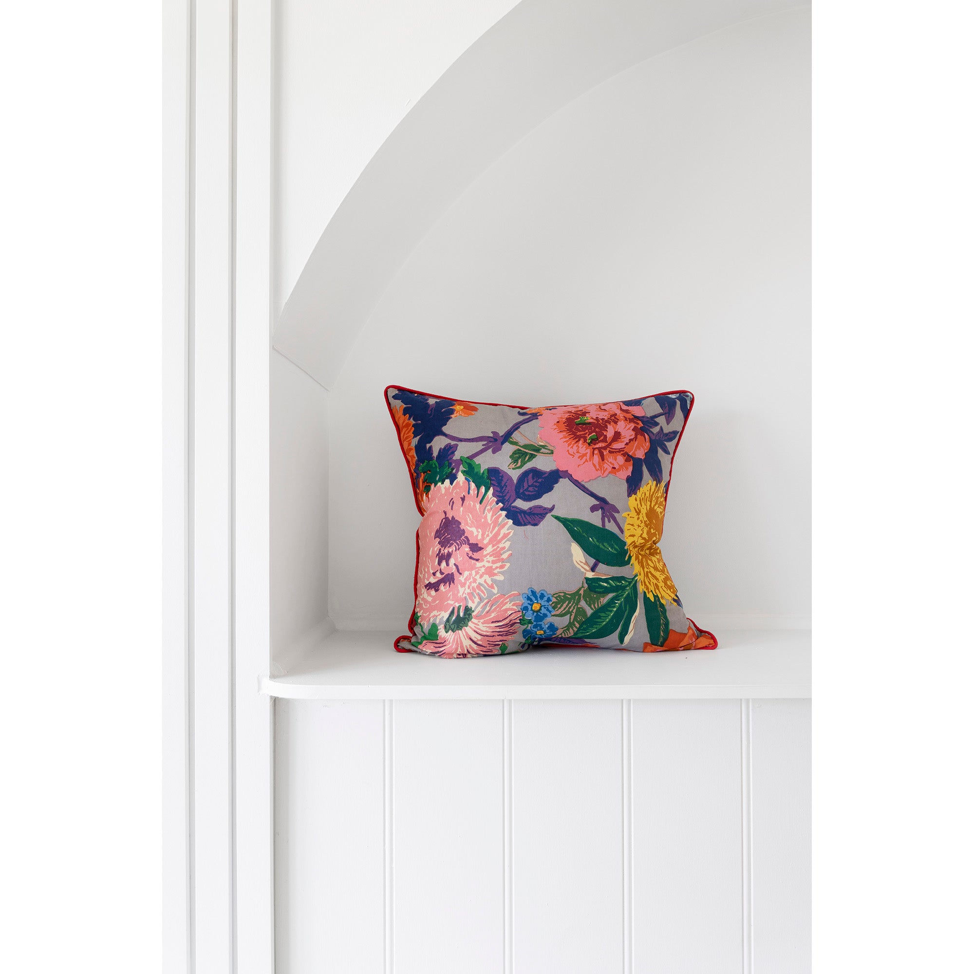 Mexican Painter Pillow Case, Frida Floral Decorative Cushion, Mexican Painter Art Garden Country - PURPLE ANTHRO