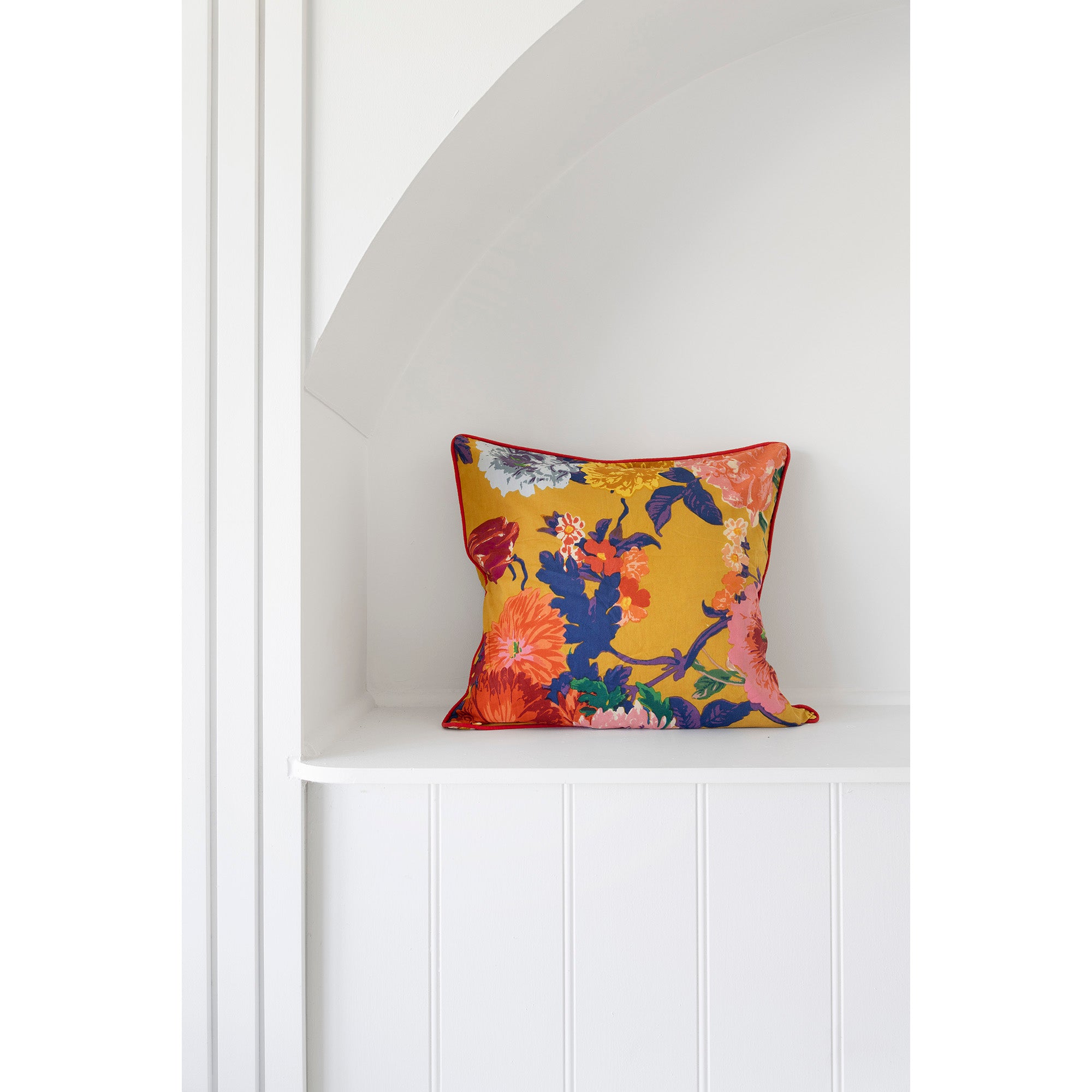 Mexican Painter Pillow Case, Frida Floral Decorative Cushion, Mexican Painter Art Garden Country Mexico Muertes Cushion Cover ANTHRO MUSTARD