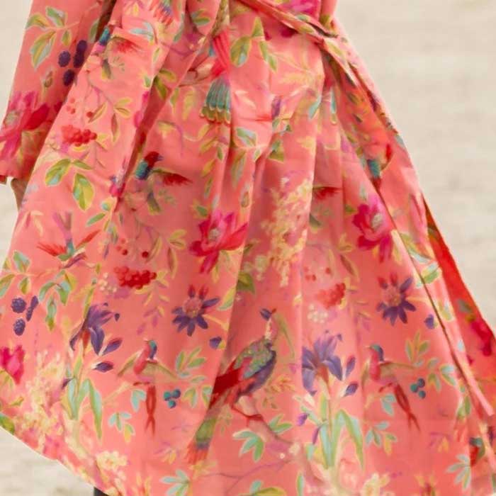 Linen Connections Frida Cotton Kimono Bathrobe Valentines Day Gift Turkish Cardigan Nightwear Dressing Gown Beach Bikini Summer CK108