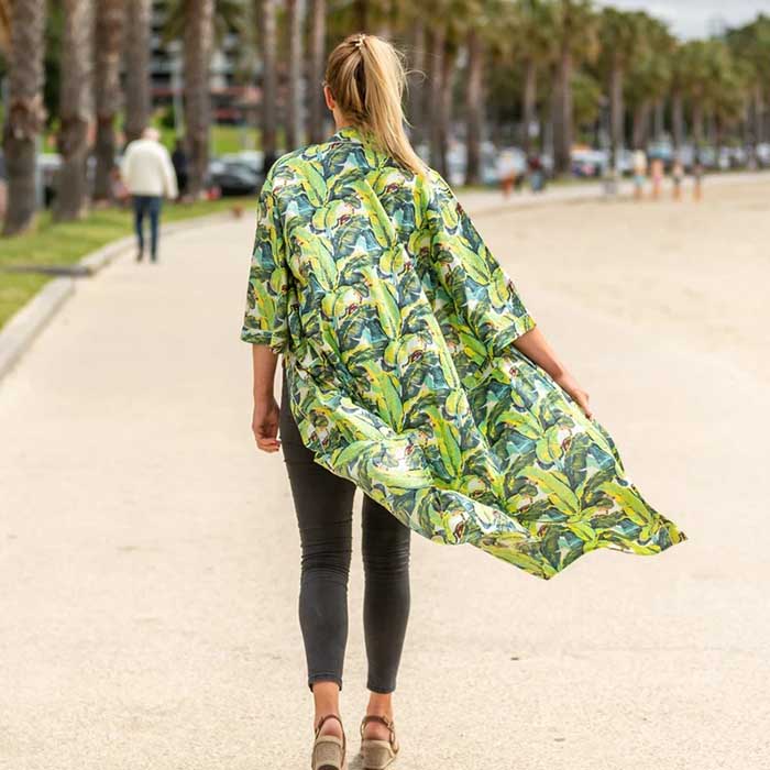 Linen Connections Frida Cotton Kimono Bathrobe Valentines Day Gift Turkish Cardigan Nightwear Dressing Gown Beach Bikini Summer CK110