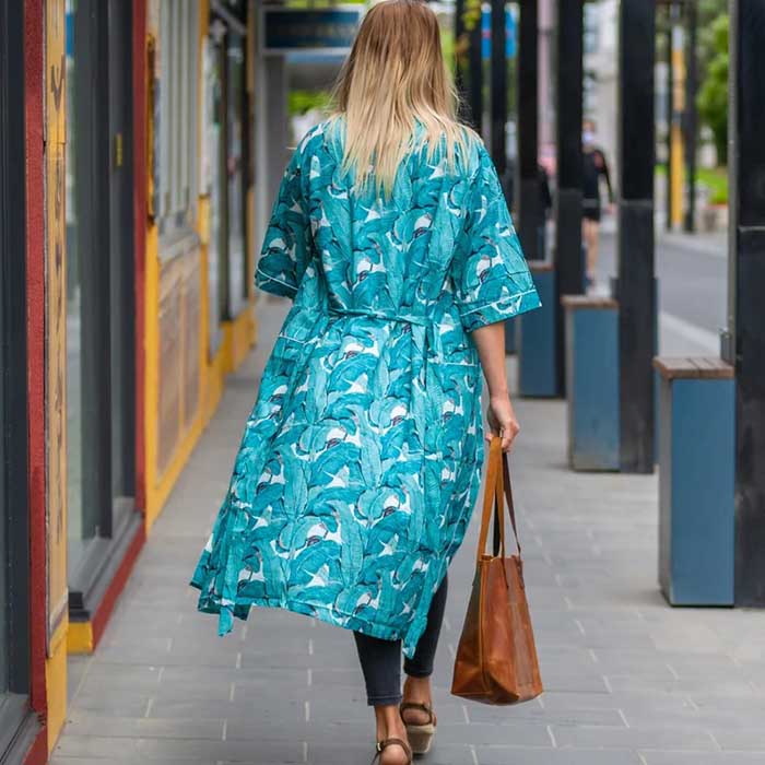 Linen Connections Frida Cotton Kimono Bathrobe Valentines Day Gift Turkish Cardigan Nightwear Dressing Gown Beach Bikini Summer CK115