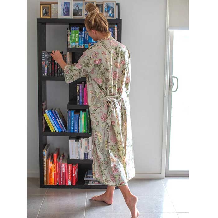 Linen Connections Frida Cotton Kimono Bathrobe Valentines Day Gift Turkish Cardigan Nightwear Dressing Gown Beach Bikini Summer CK135