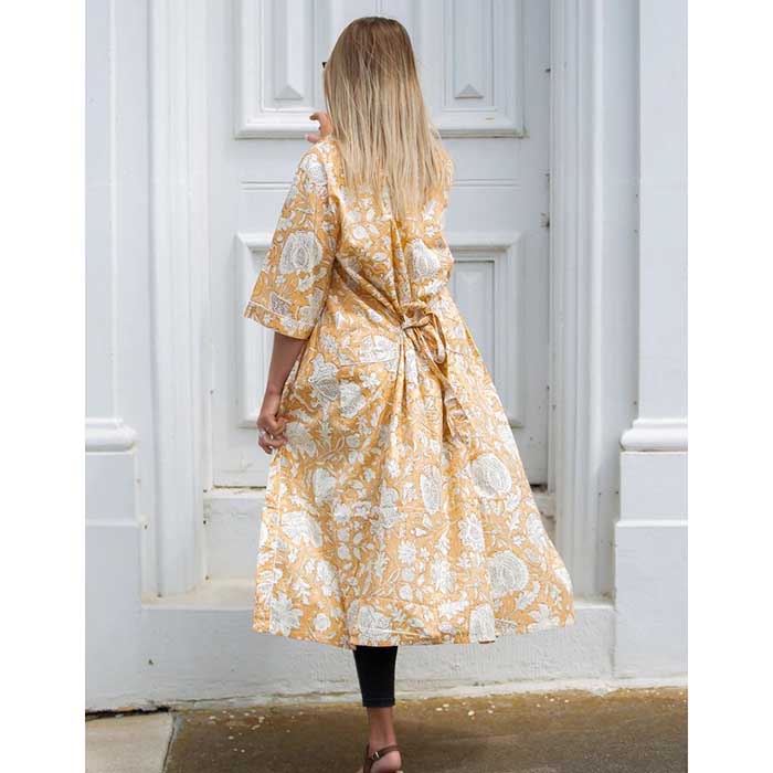 Linen Connections Frida Cotton Kimono Bathrobe Valentines Day Gift Turkish Cardigan Nightwear Dressing Gown Beach Bikini Summer CK145