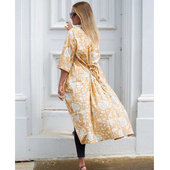 Linen Connections Frida Cotton Kimono Bathrobe Valentines Day Gift Turkish Cardigan Nightwear Dressing Gown Beach Bikini Summer CK145