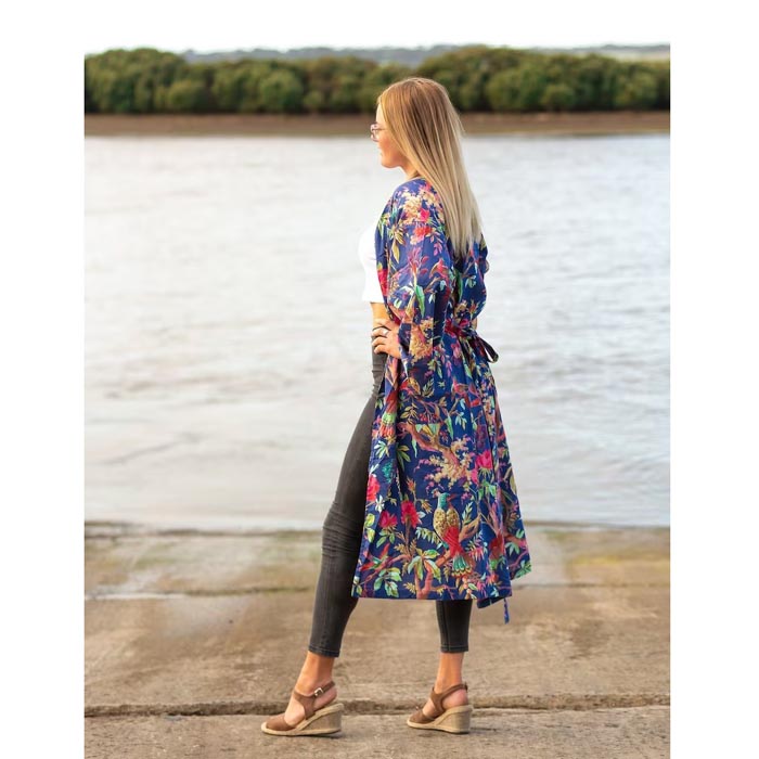 Linen Connections Frida Cotton Kimono Bathrobe Valentines Day Gift Turkish Cardigan Nightwear Dressing Gown Beach Bikini Summer CK186