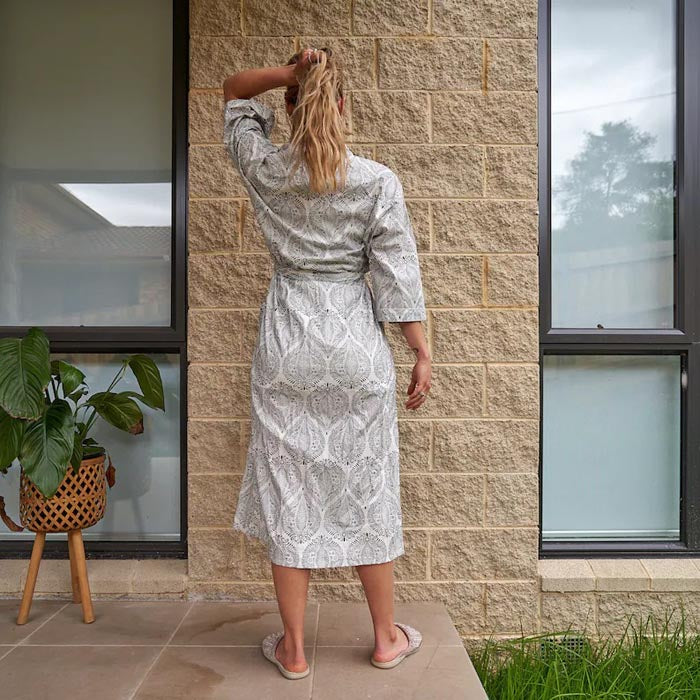 Linen Connections Frida Cotton Kimono Bathrobe Valentines Day Gift Turkish Cardigan Nightwear Dressing Gown Beach Bikini Summer CK187