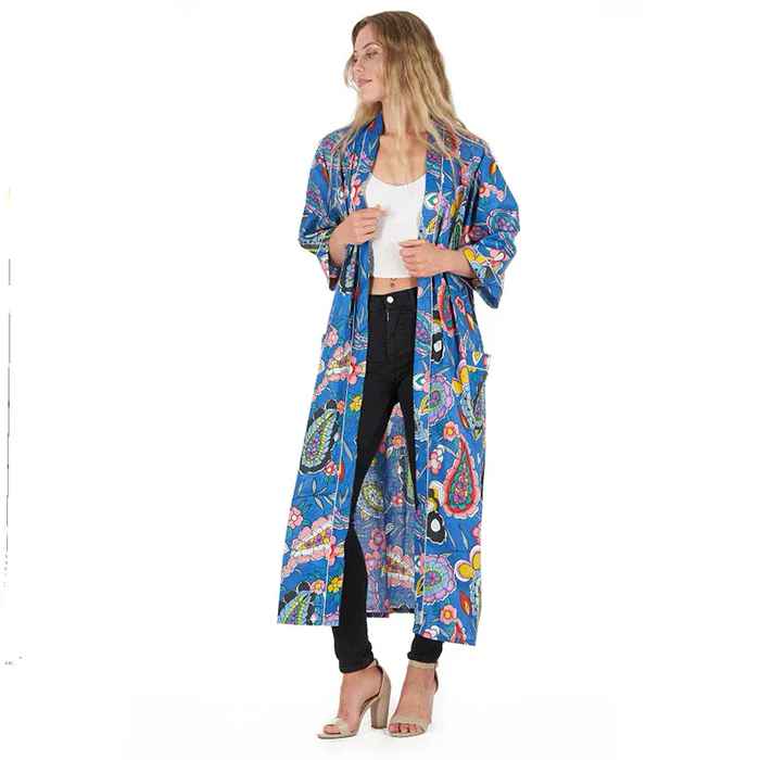 Linen Connections Frida Cotton Kimono Bathrobe Valentines Day Gift Turkish Cardigan Nightwear Dressing Gown Beach Bikini Summer CK34