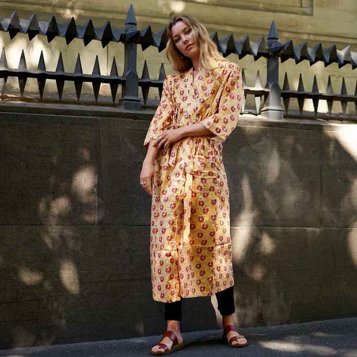 Linen Connections Frida Cotton Kimono Bathrobe Valentines Day Gift Turkish Cardigan Nightwear Dressing Gown Beach Bikini Summer CK55