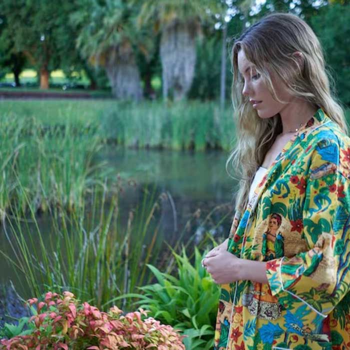 Linen Connections Frida Cotton Kimono Bathrobe Valentines Day Gift Turkish Cardigan Nightwear Dressing Gown Beach Bikini Summer CK91