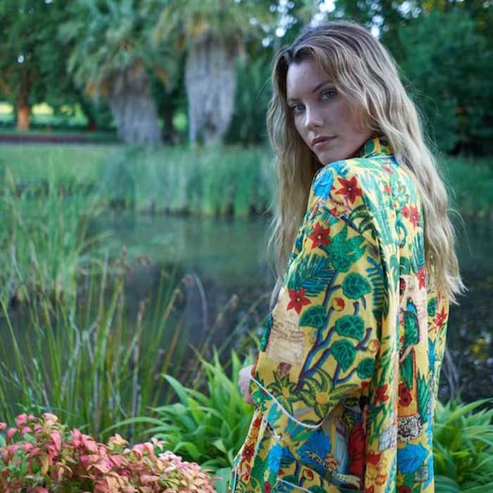 Linen Connections Frida Cotton Kimono Bathrobe Valentines Day Gift Turkish Cardigan Nightwear Dressing Gown Beach Bikini Summer CK91